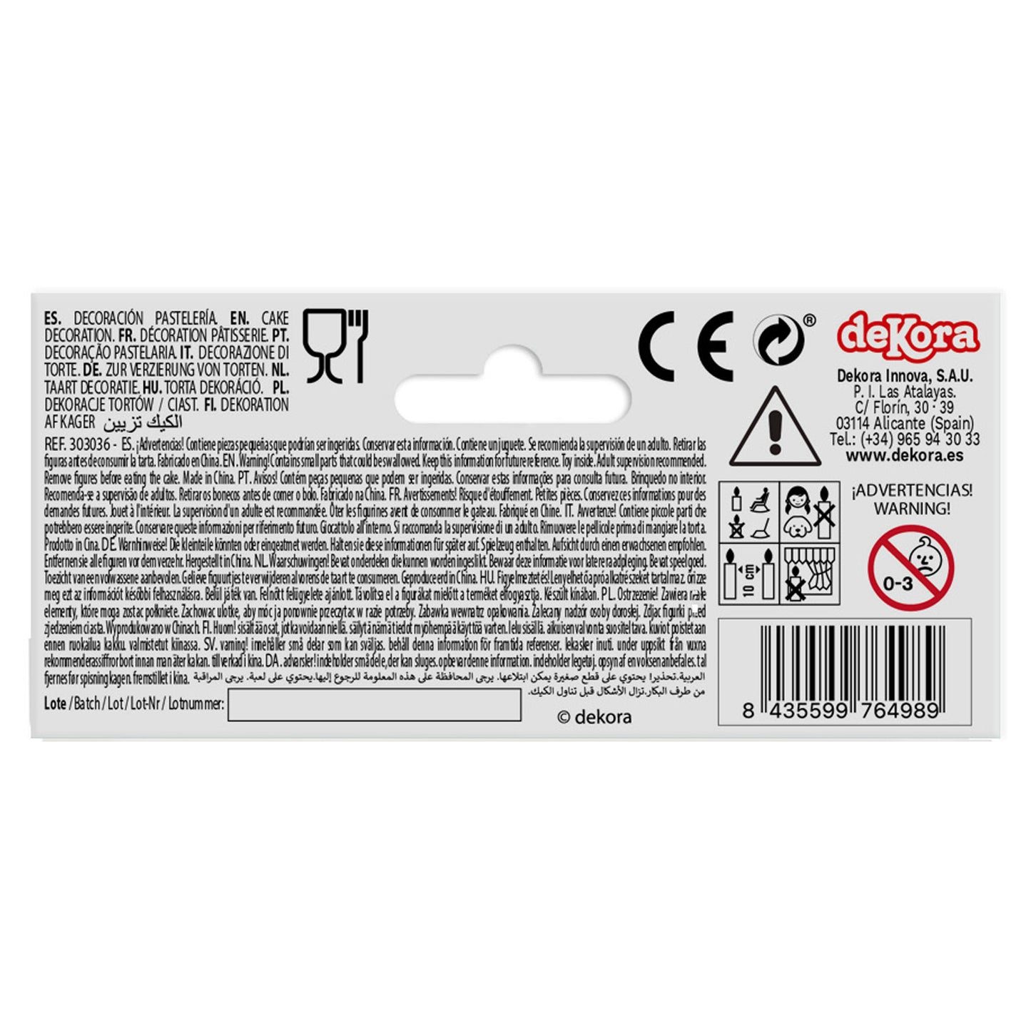 PVC RETAIL KIT CIRCUS WITH 10 CANDLES TO DECORATE CAKES