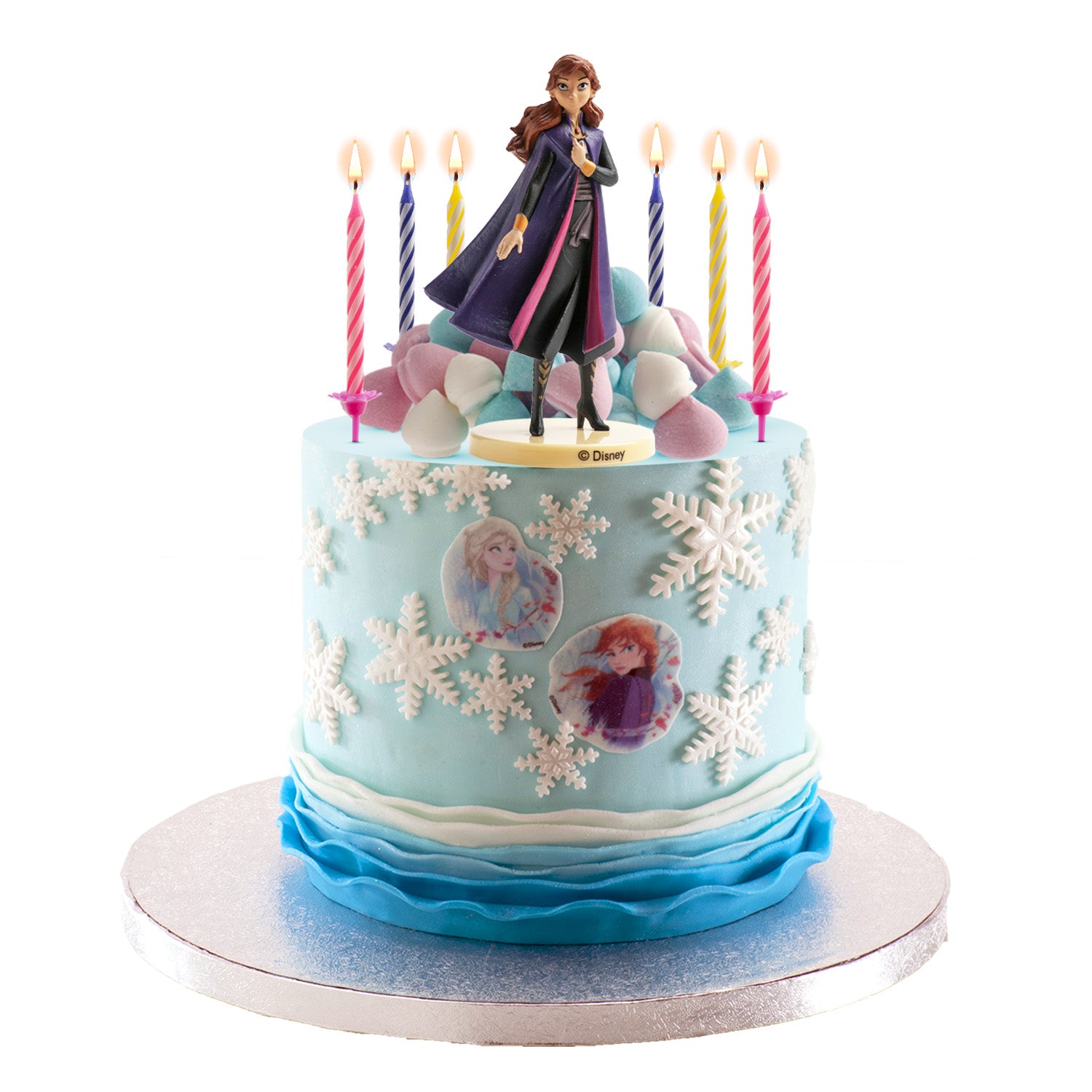 KIT PVC RETAIL ANNA CON 10 VELAS PARA DECORAR TARTAS