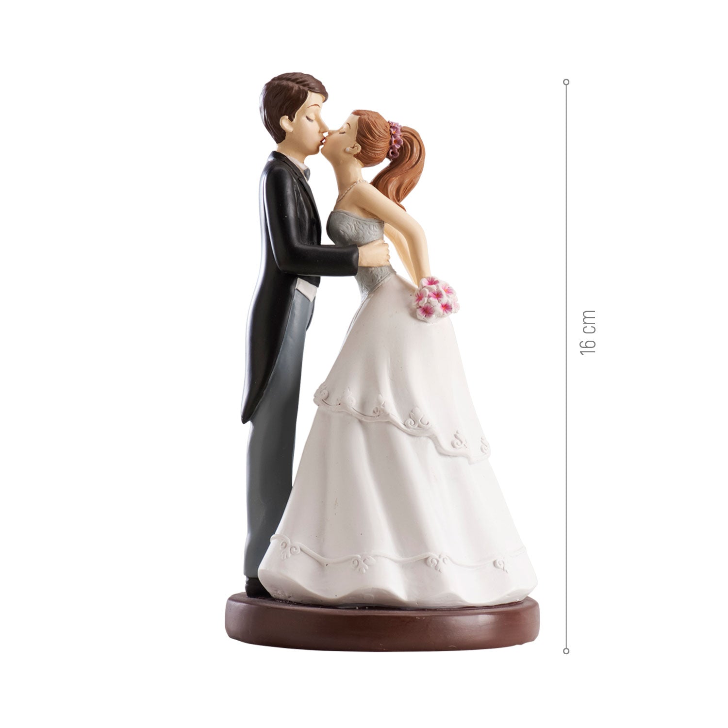 COUPLE DE MARIAGE BAISER 16 CM