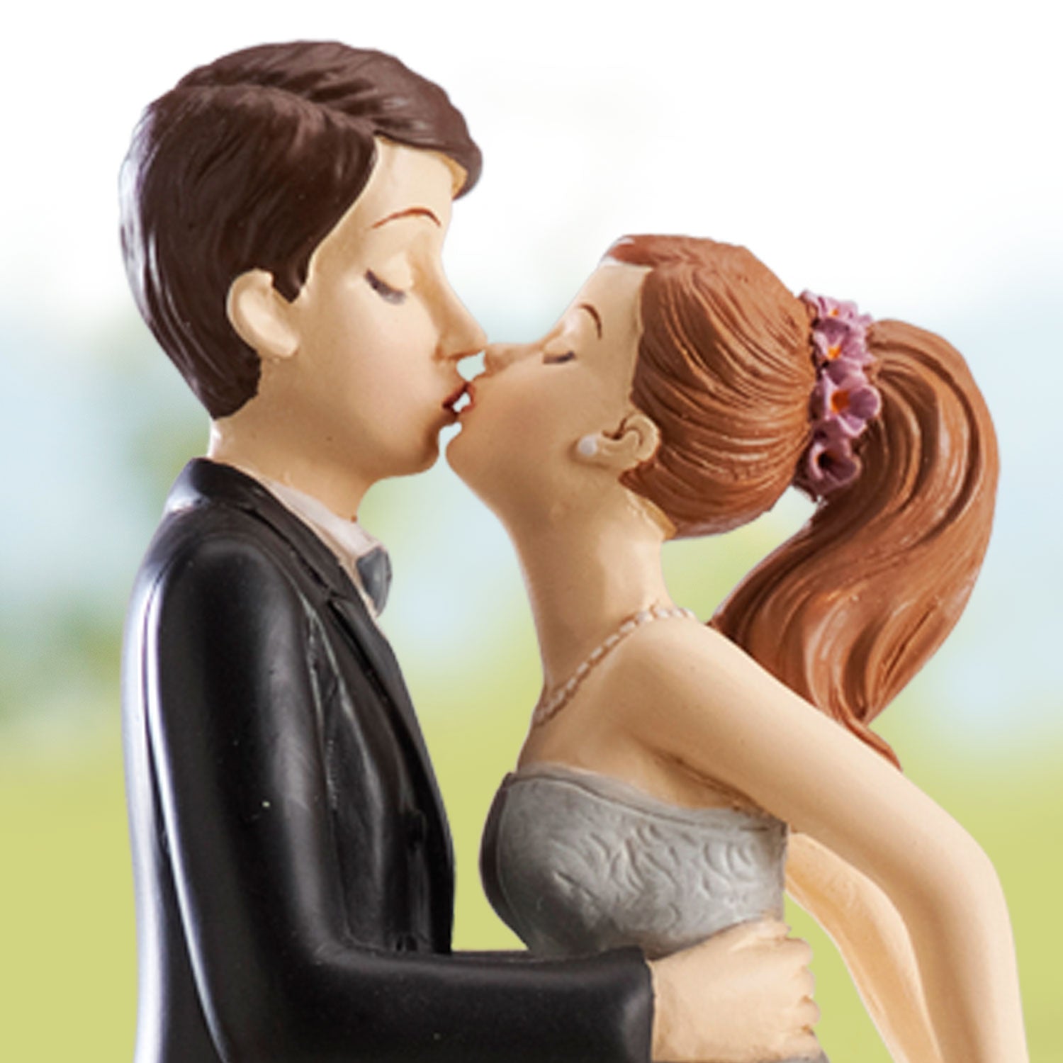 COPPIA DI SPOSI BACIO 16CM