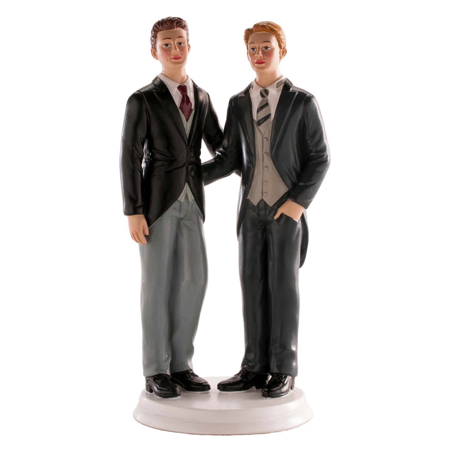 2 PAREJA BODA GAY ABRAZADOS 19CM