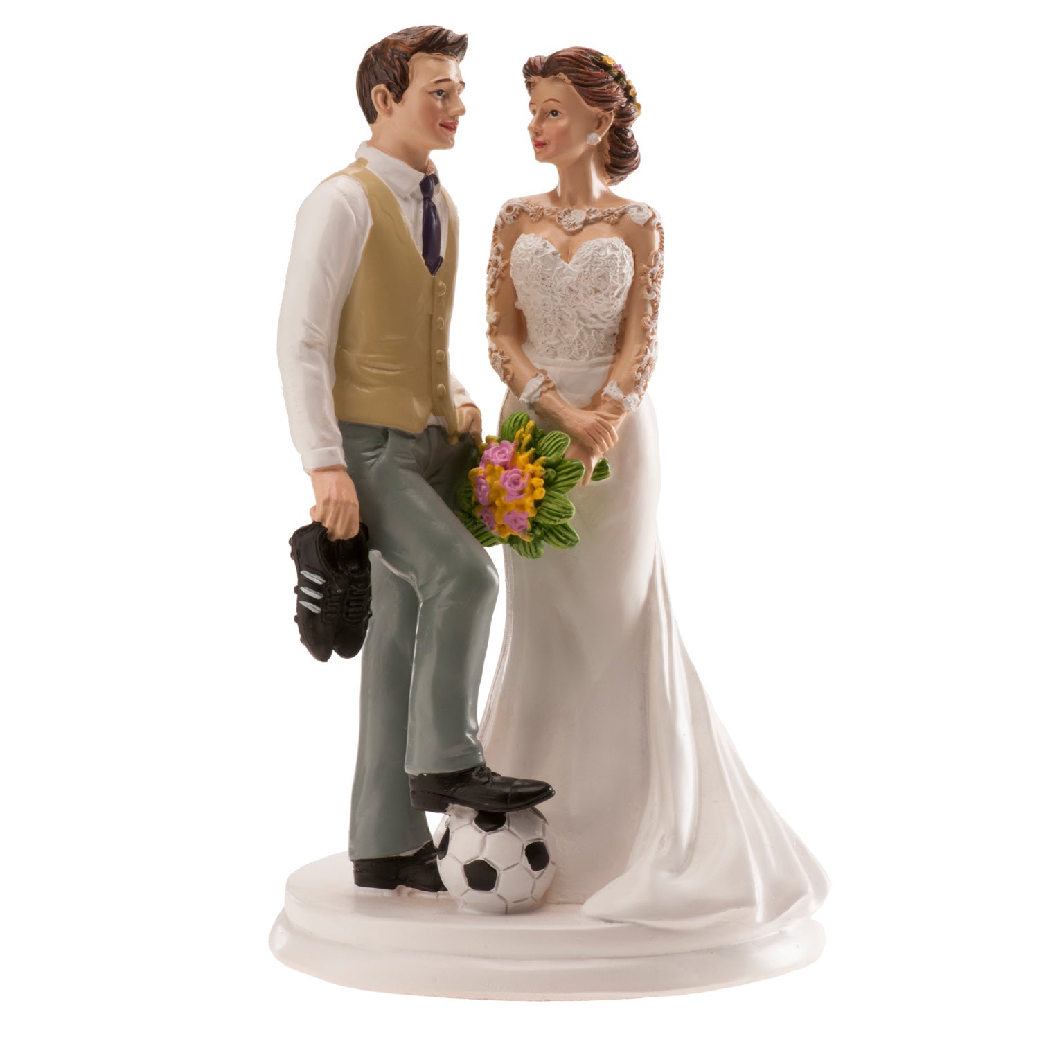 PAREJA BODA FÚTBOL 20 CM