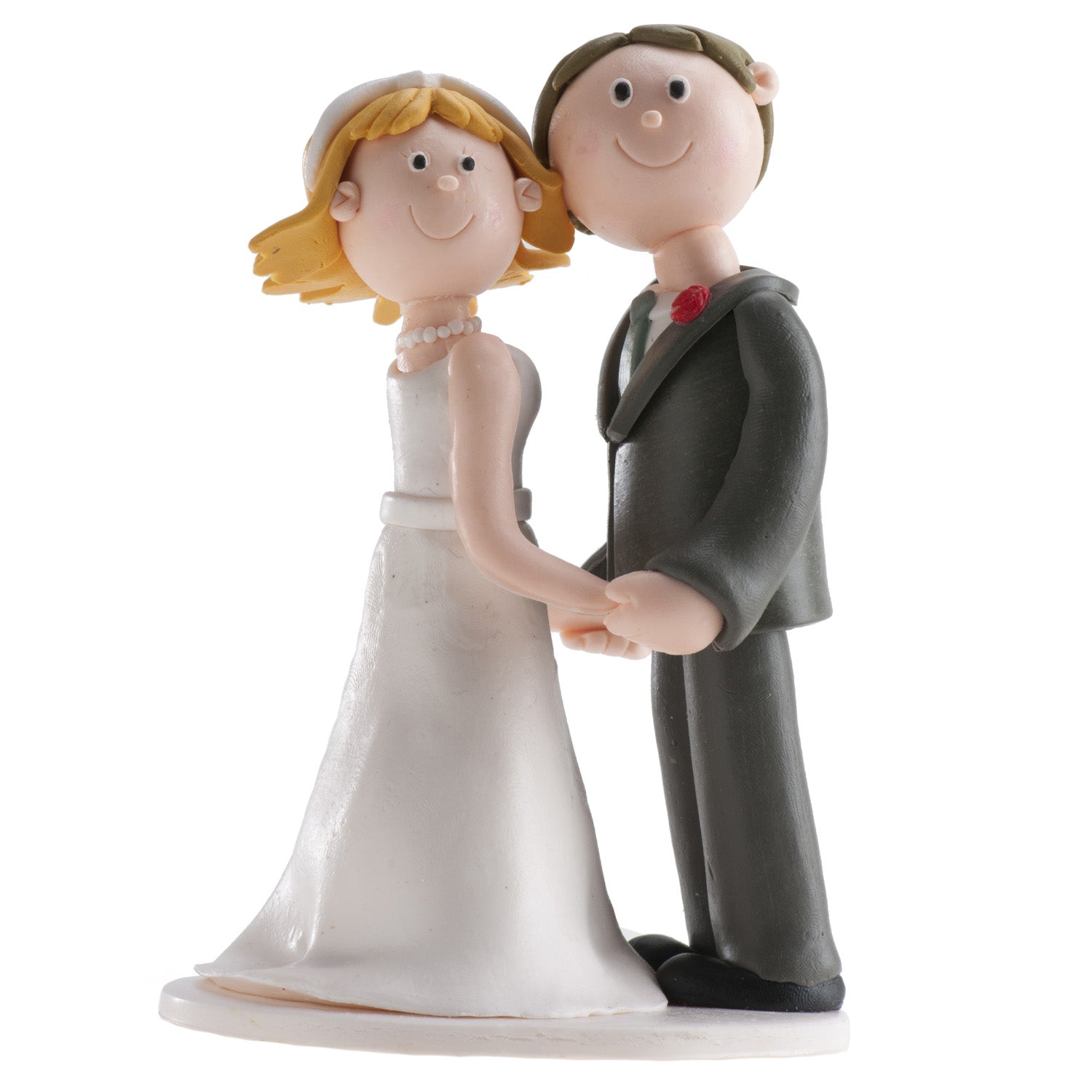 PAREJA BODA CLAY COGIDOS DE LAS MANOS 14CM