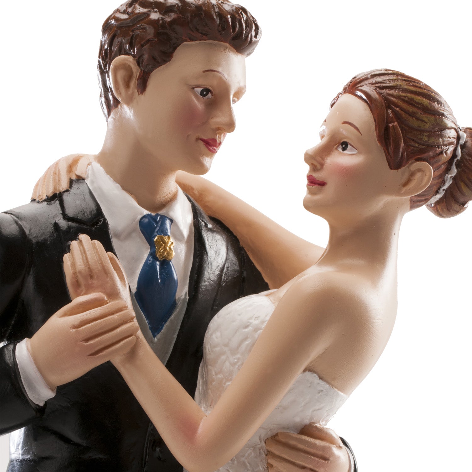 COUPLE DE MARIAGE EMBRASSE ET DANSANT 20 CM