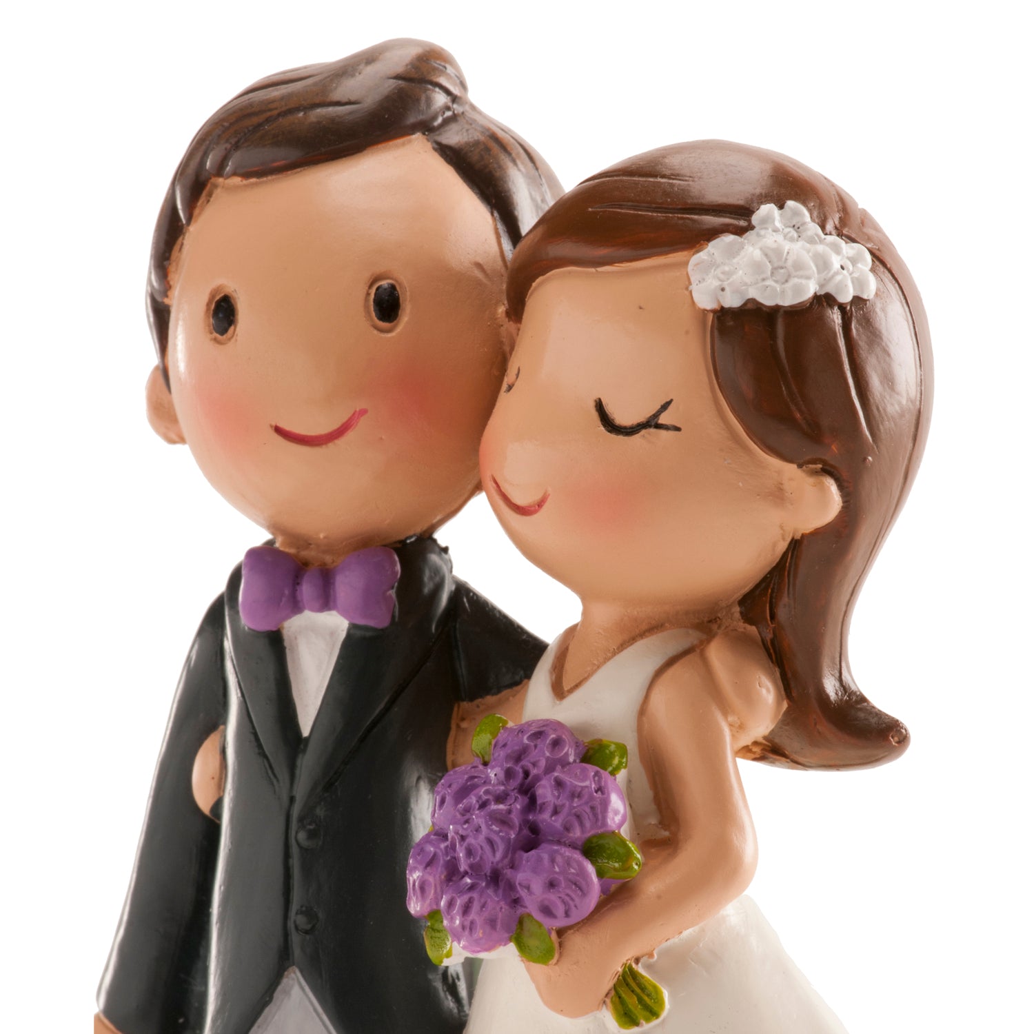 COUPLE DE MARIAGE "AVEC VOITURE JUST MARRIED" 12 CM
