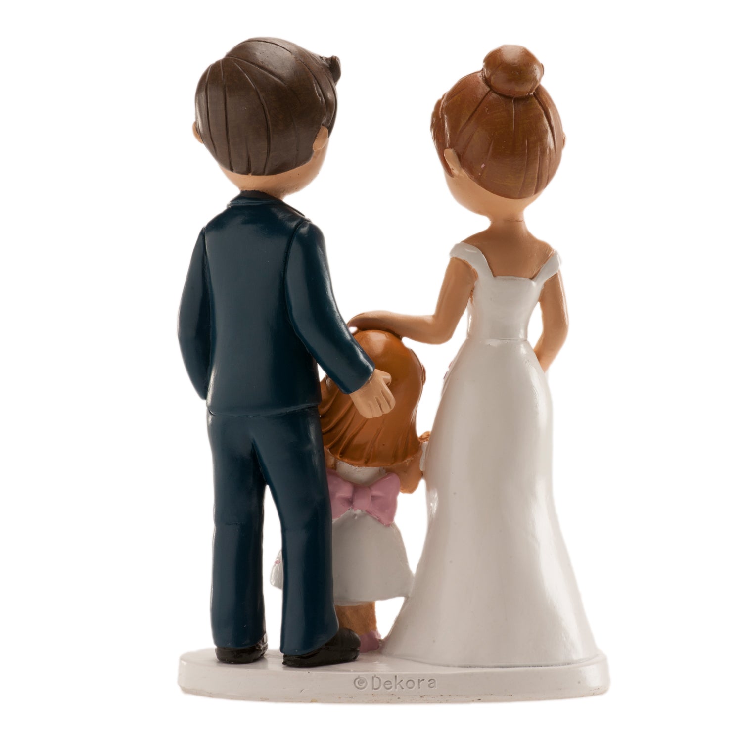 COUPLE DE MARIAGE "AVEC FILLE" 16 CM