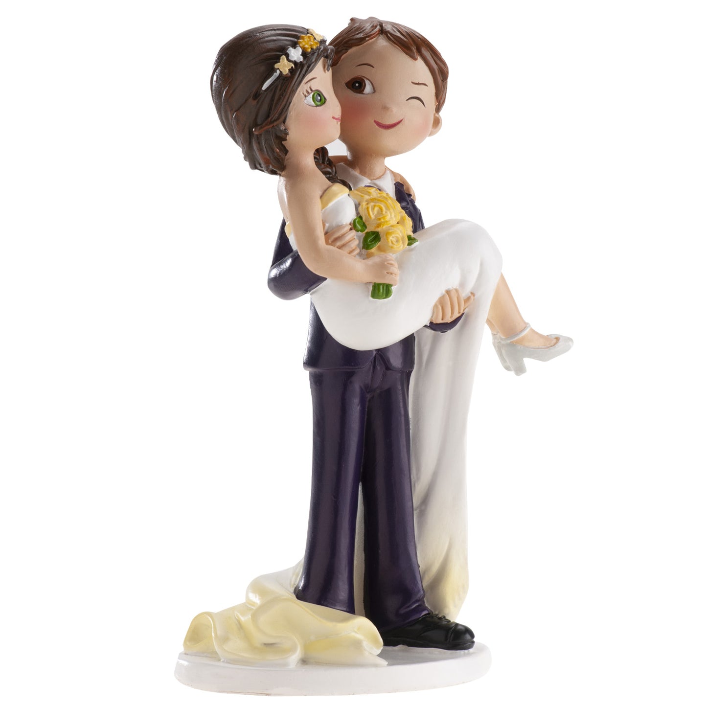 COUPLE DE MARIAGE CLIN D'OEIL 16CM