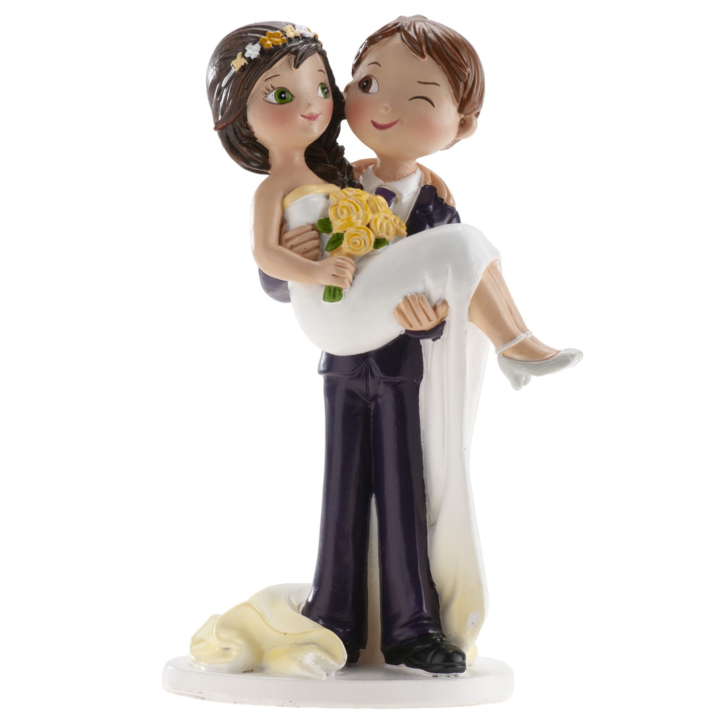 COUPLE DE MARIAGE CLIN D'OEIL 16CM