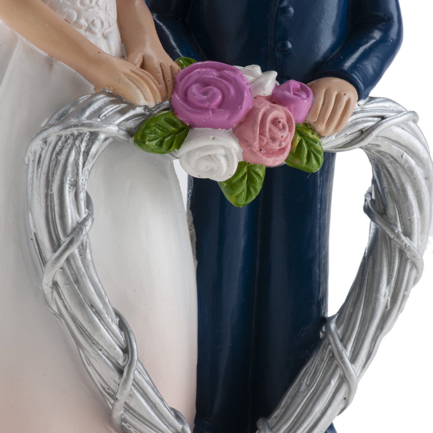 COUPLE DE MARIAGE COEUR 16CM
