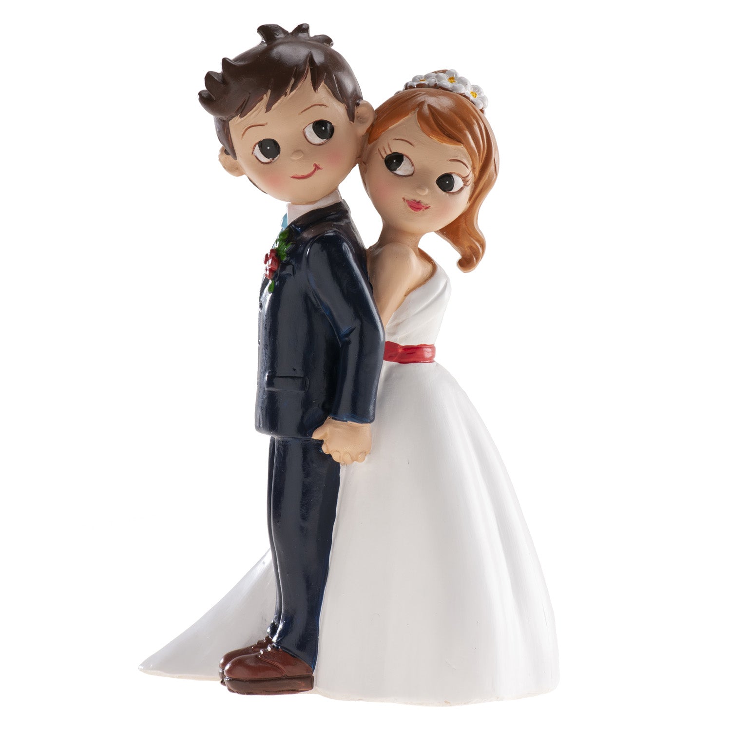 PAREJA BODA DE ESPALDAS 16CM