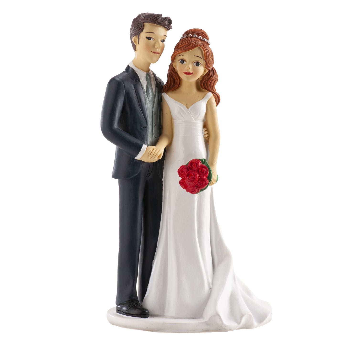 PAREJA DE BODA COGIDOS DE LA MANO 18CM