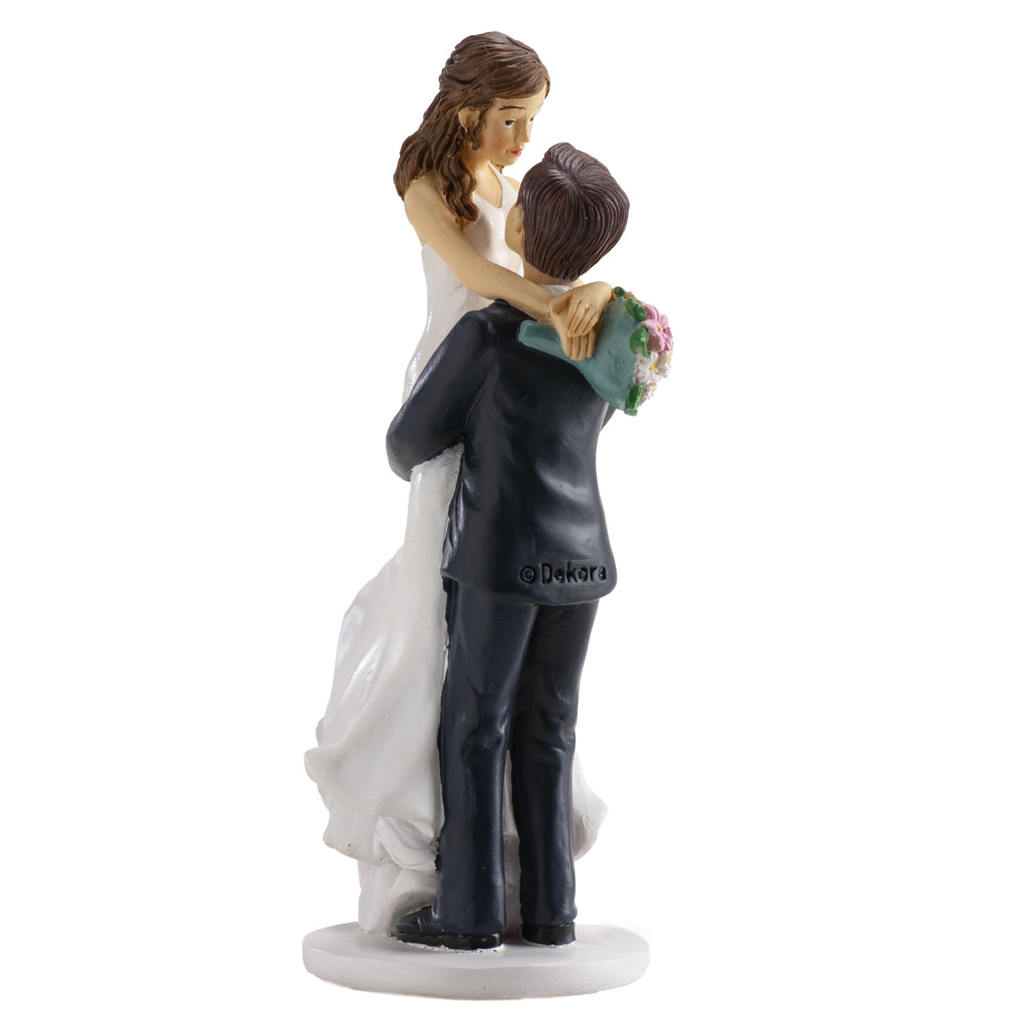 CASAL DE NOIVOS DE BRAÇOS DADOS 18CM