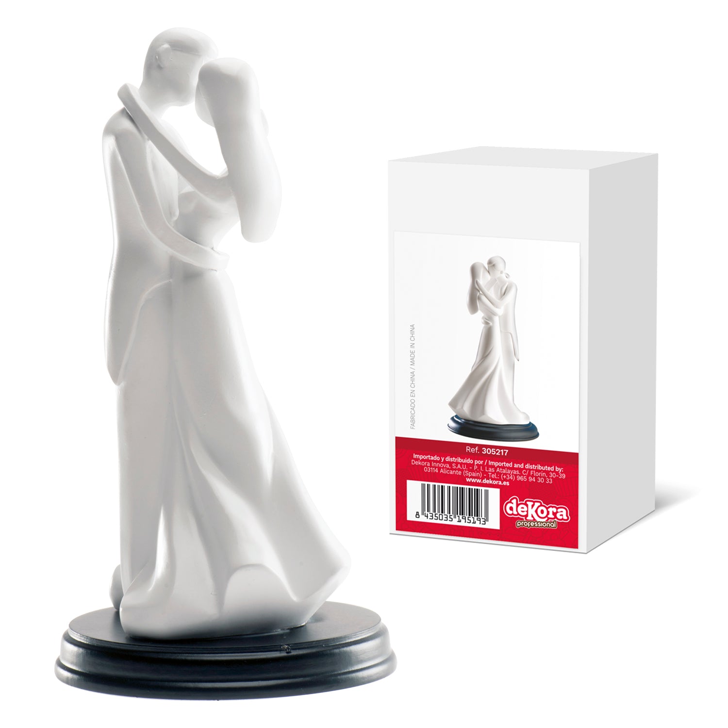 COPPIA SPOSI PRIMO BACIO 21CM