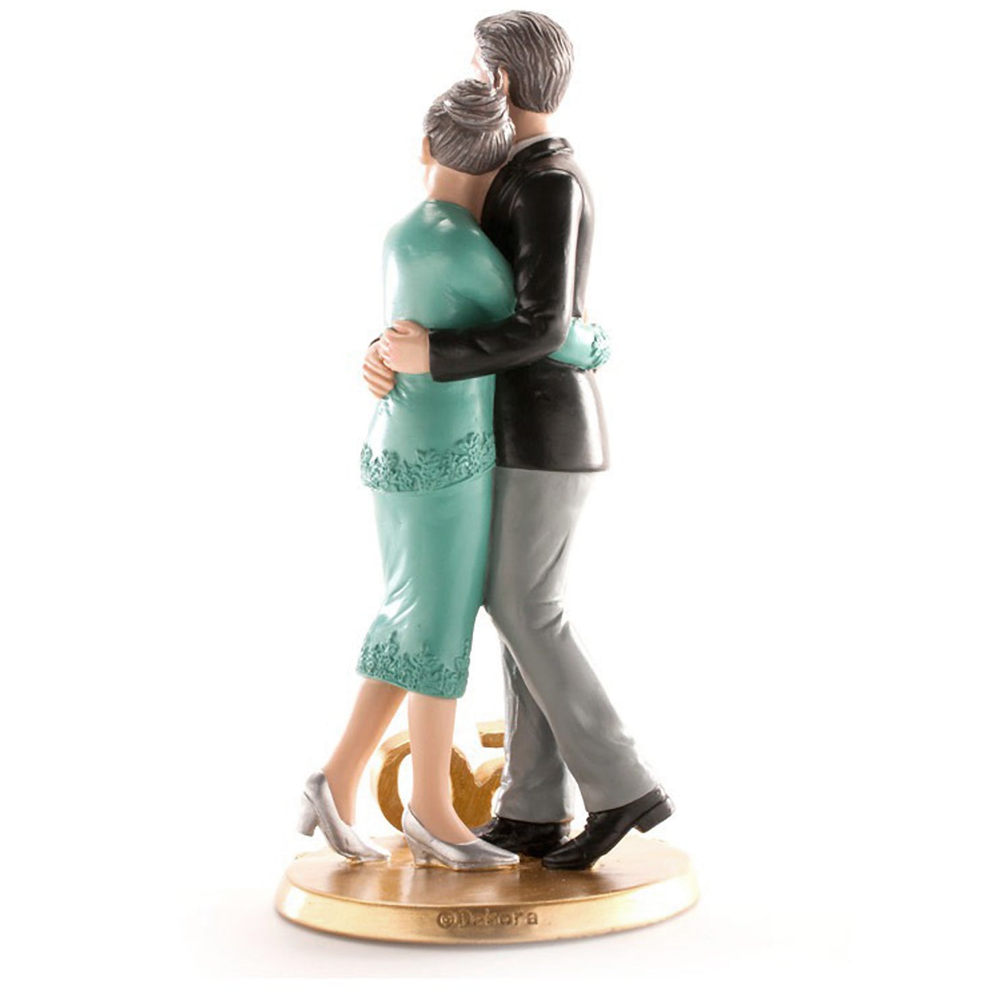 FIGURINE DE MARIÉS SENLAÇANT 50 ANNIVERSAIRE