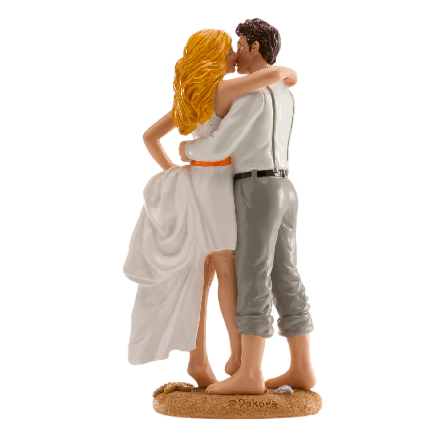 COUPLE DE MARIAGE "À LA PLAGE" 16 CM