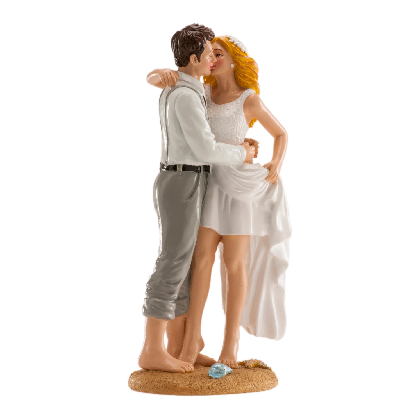 COUPLE DE MARIAGE "À LA PLAGE" 16 CM