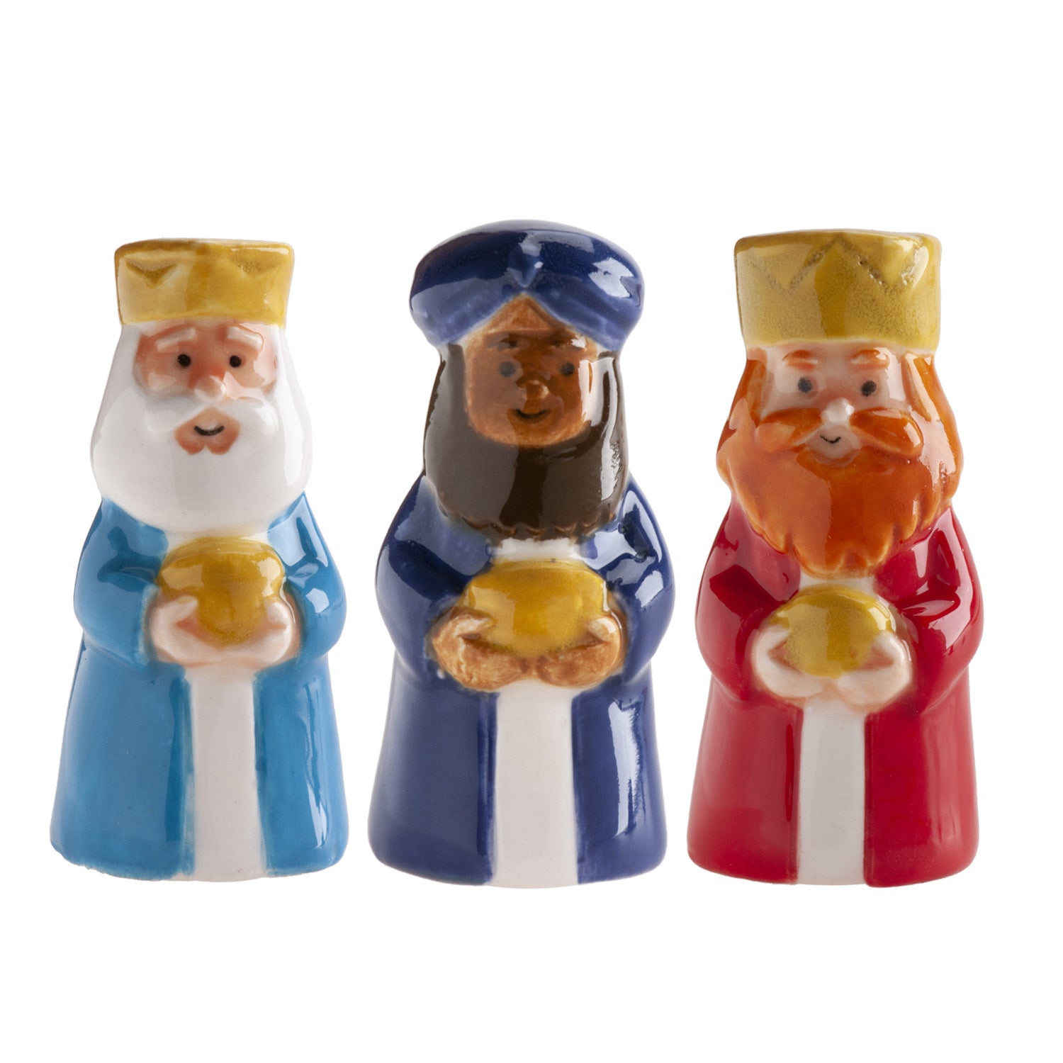 REYES MAGOS CERAMICA 3D OFRENDA ROSCON 3~3.5CM