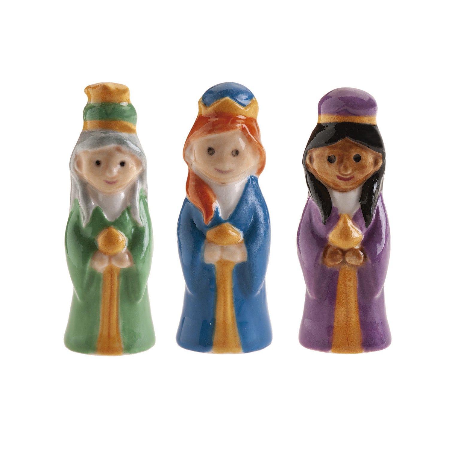 SENHORAS DO ORIENTE FIGURAS CERÂMICA BOLO DO REI 3~3,5CM