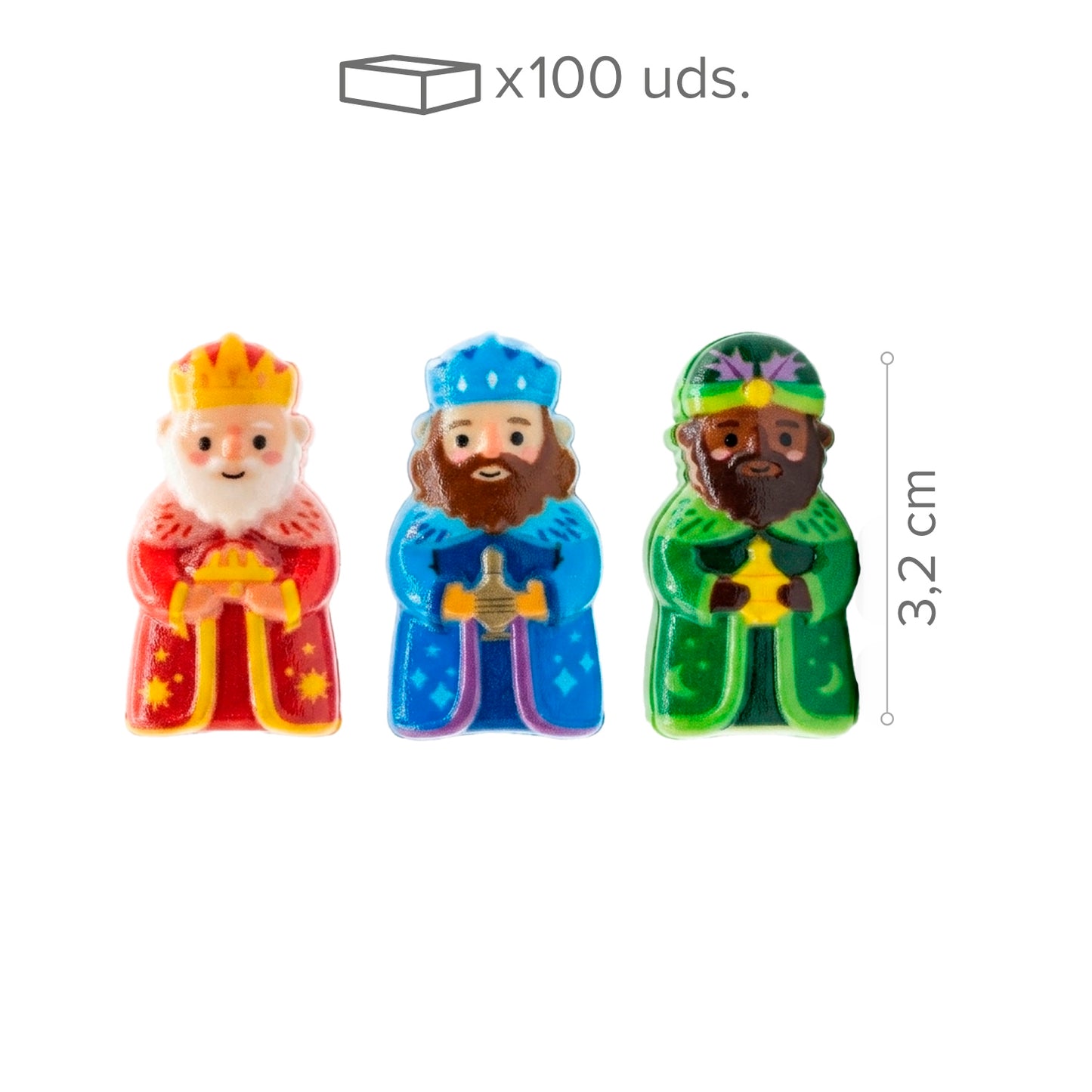 REYES NAVIDAD 2D   3-3.2CM