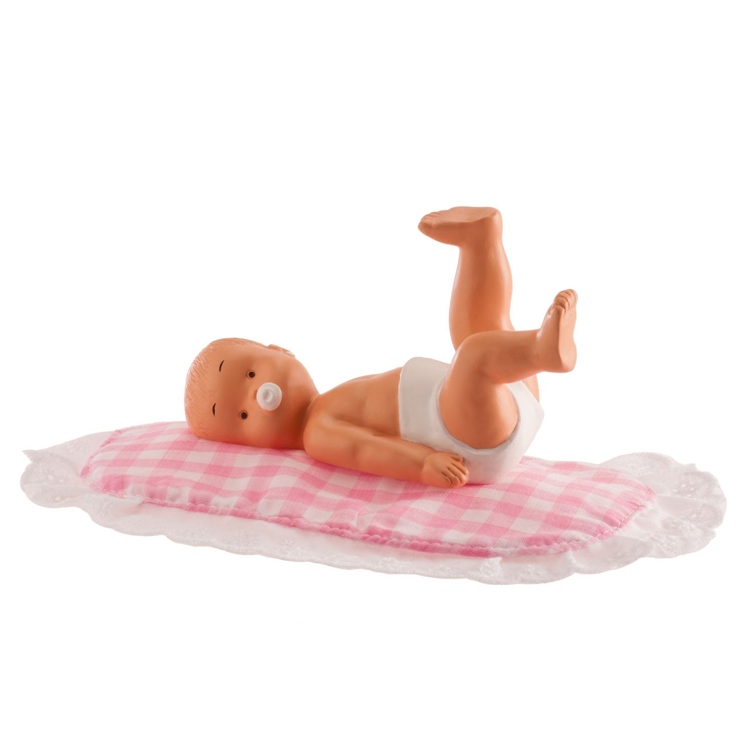 FIGURA TARTA BAUTIZO NIÑA ACOSTADA
