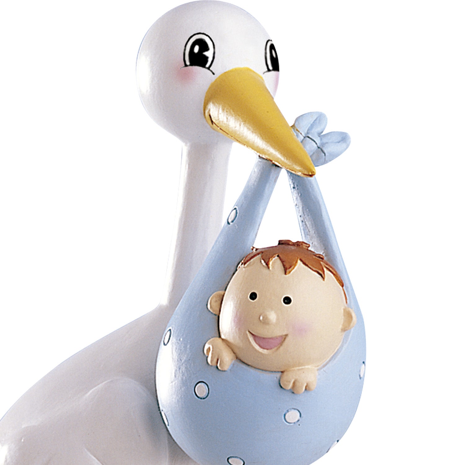 CIGOGNE À CLOCHE-PIED BLEUE