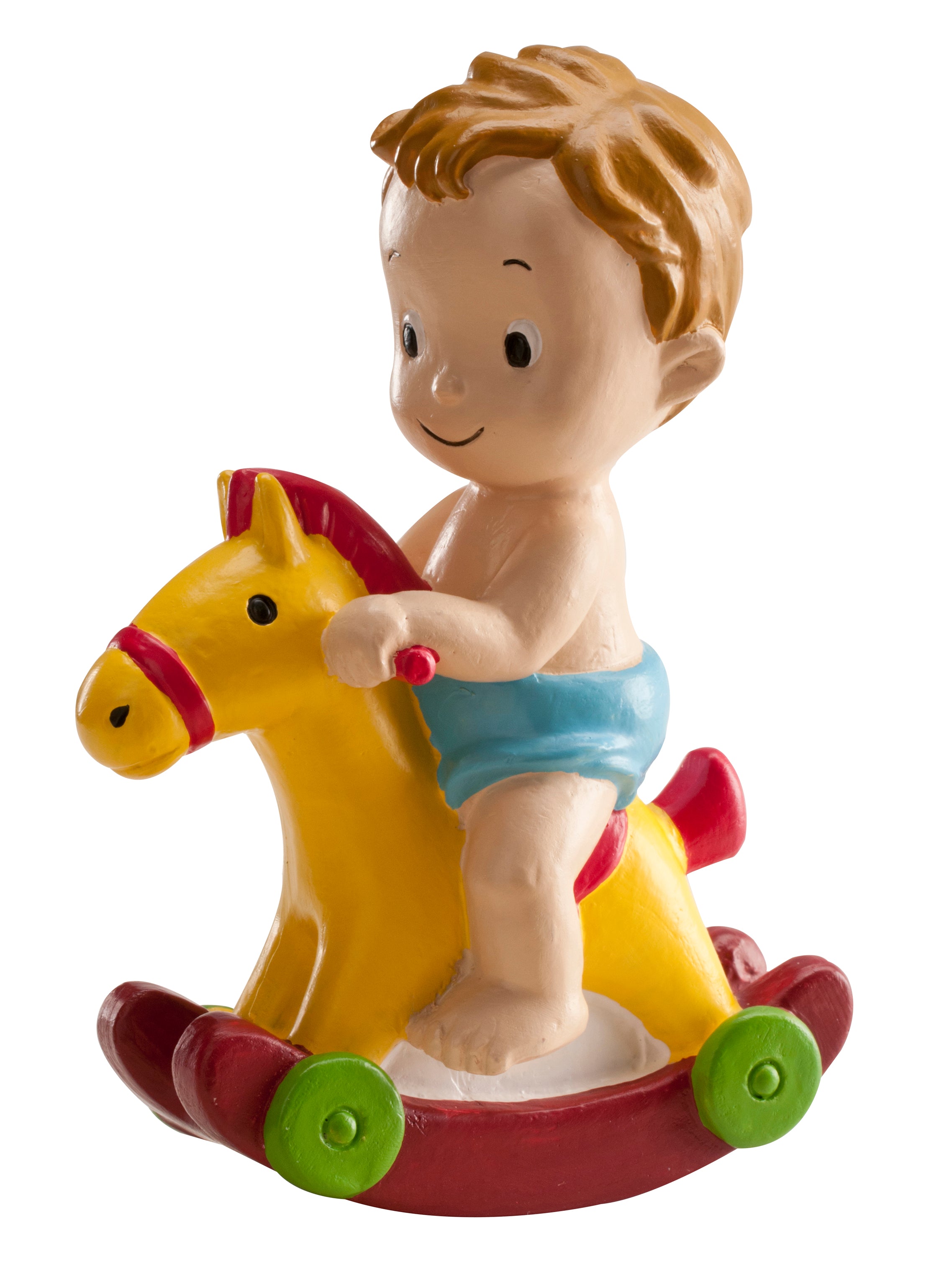 6 NIÑO BAUTIZO CABALLITO 9CM