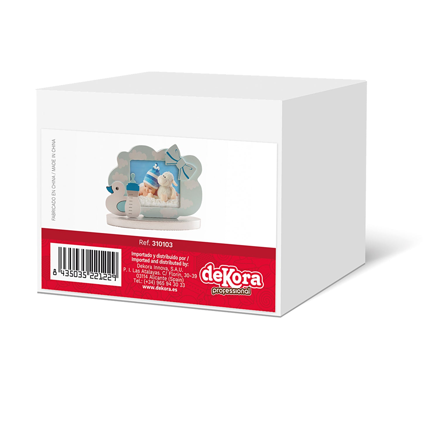 CHRISTENING PHOTO FRAME DUCKLING BLUE 15X10,5CM