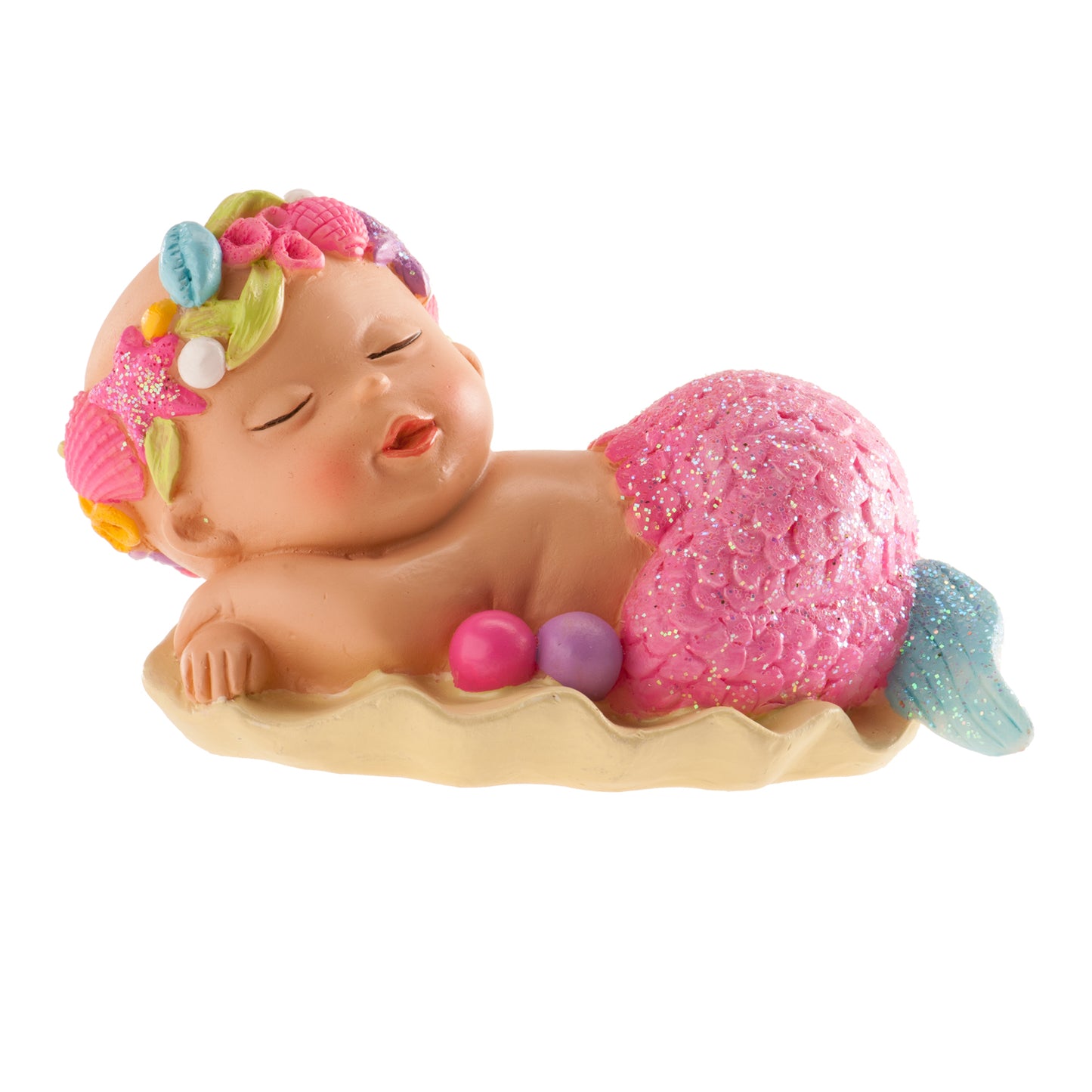 FIGURA TARTA BAUTIZO NIÑA SIRENITA 10CM
