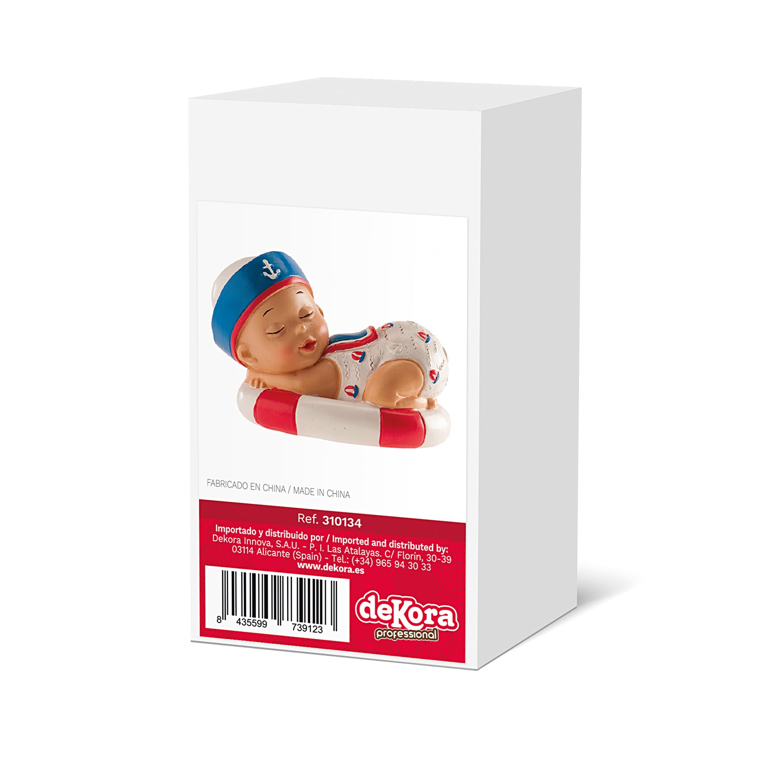 FIGURA TARTA BAUTIZO NIÑO MARINERO 10CM