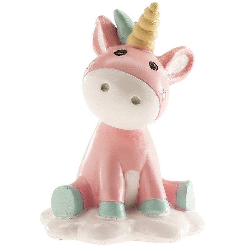 FIGURA TARTA BAUTIZO UNICORNIO 10CM
