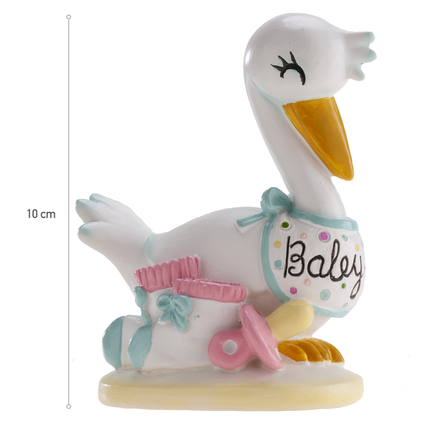 BATTESIMO CICOGNA BABY 10CM