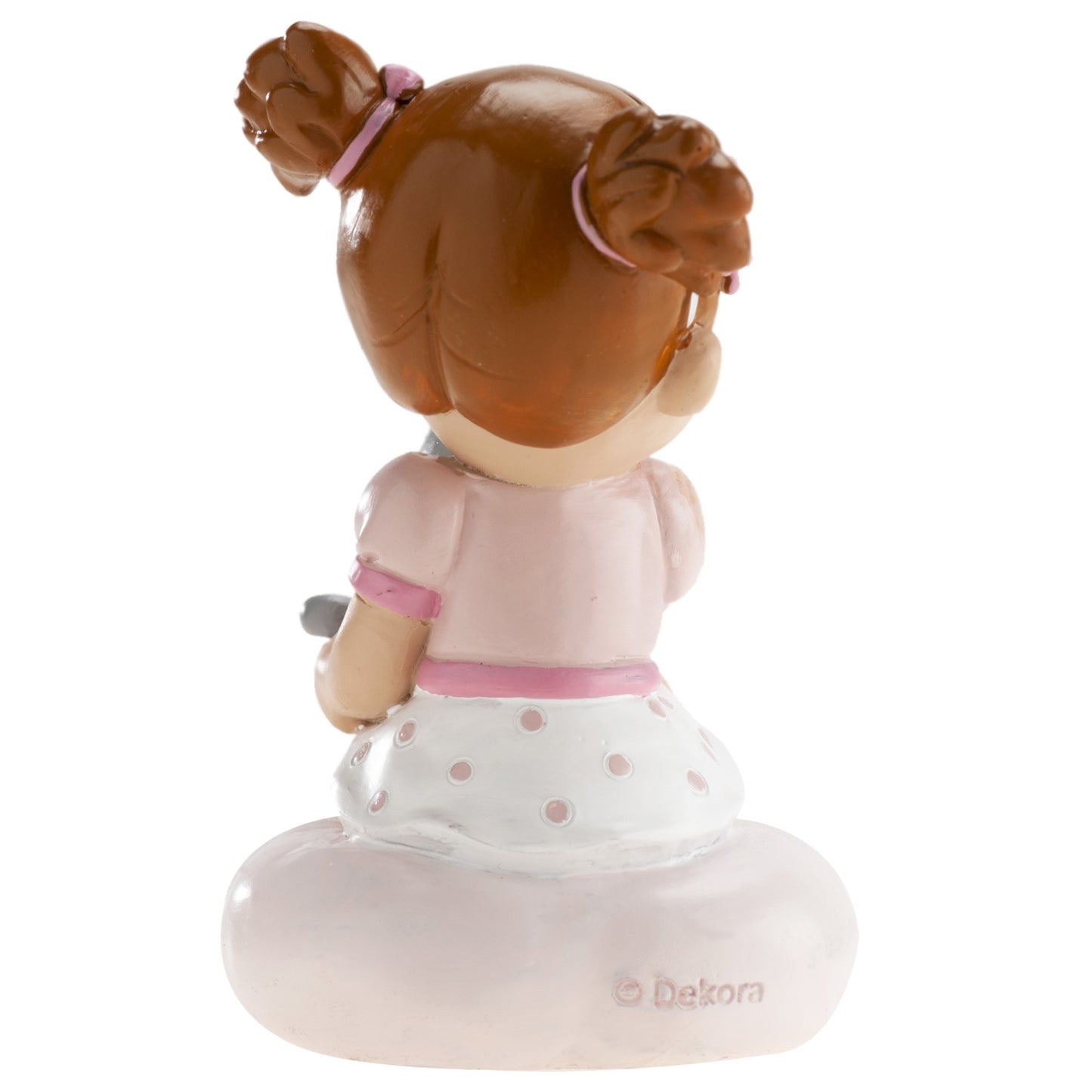 BATTESIMO BAMBINA CON IL GATTO 10CM