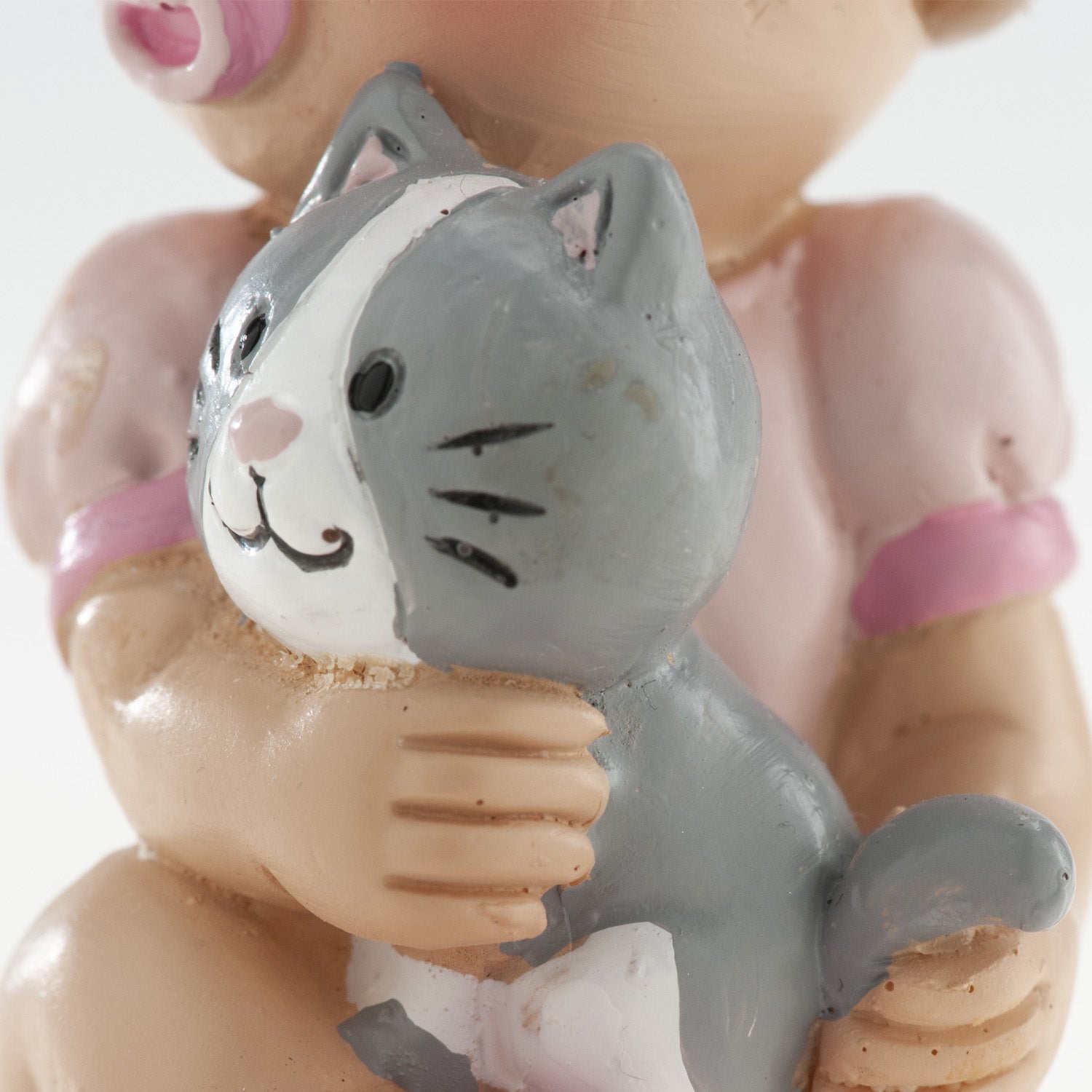 BATTESIMO BAMBINA CON IL GATTO 10CM