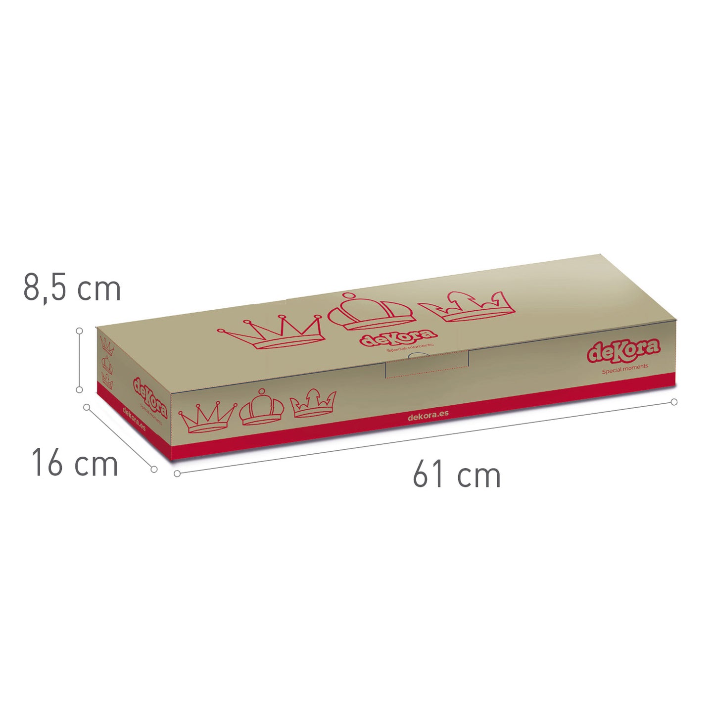 CAJA KRAFT ROSCON REYES DEKORA