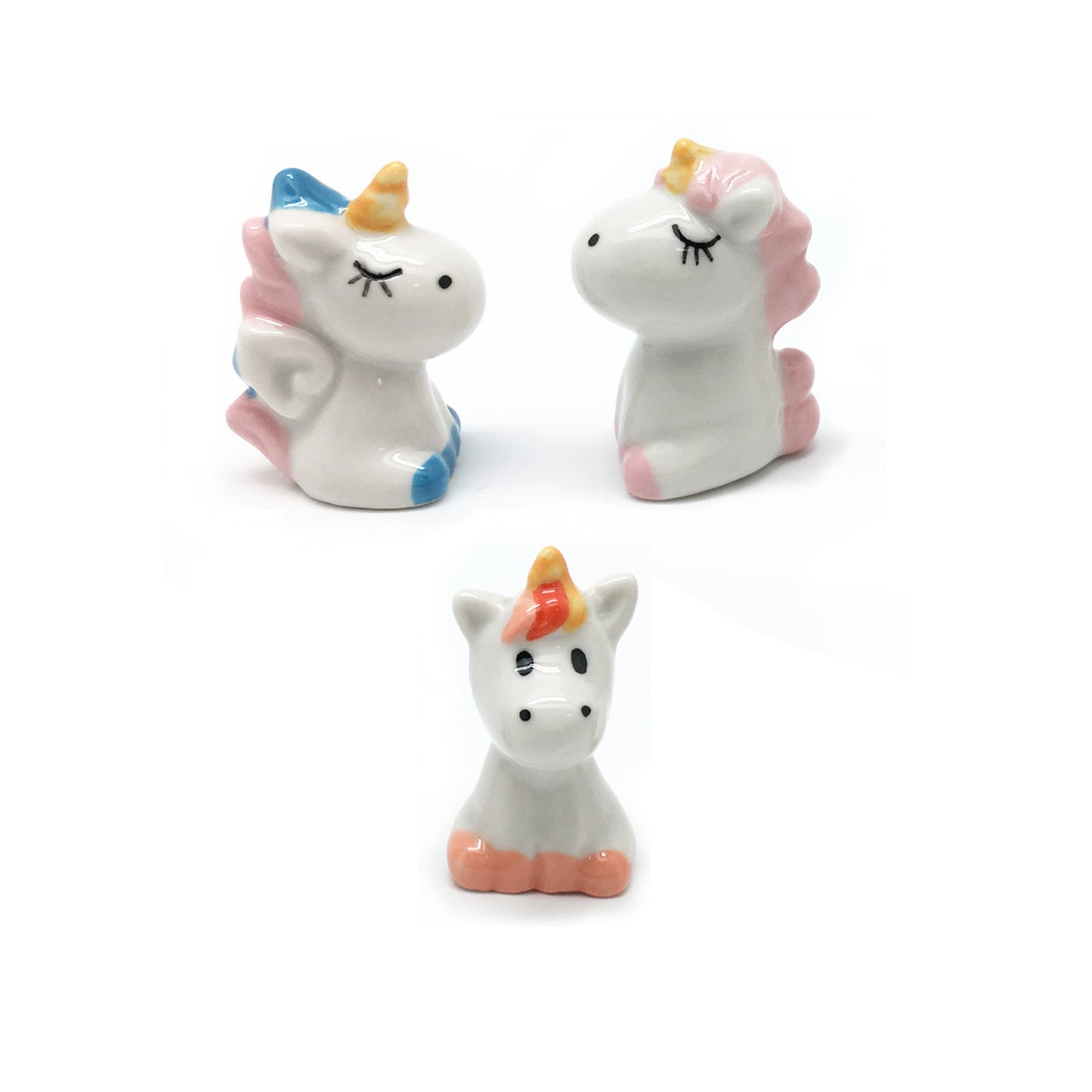 FIGURINES EN CÉRAMIQUE POUR GALETTE DES ROIS 3D LICORNE 3-3.5CM
