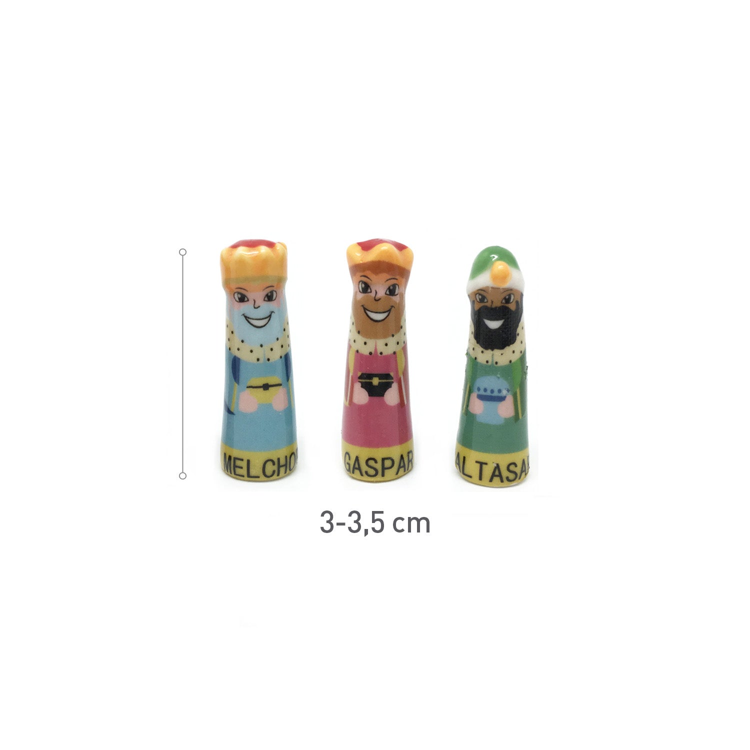 KING'S CAKE CERAMIC WITH NAME 3-3.5CM