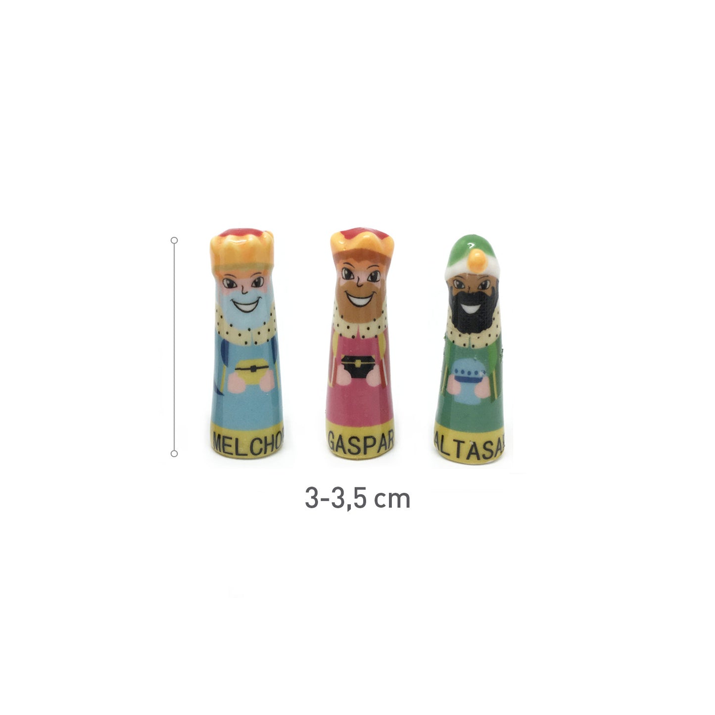 KING'S CAKE CERAMIC WITH NAME 3-3.5CM