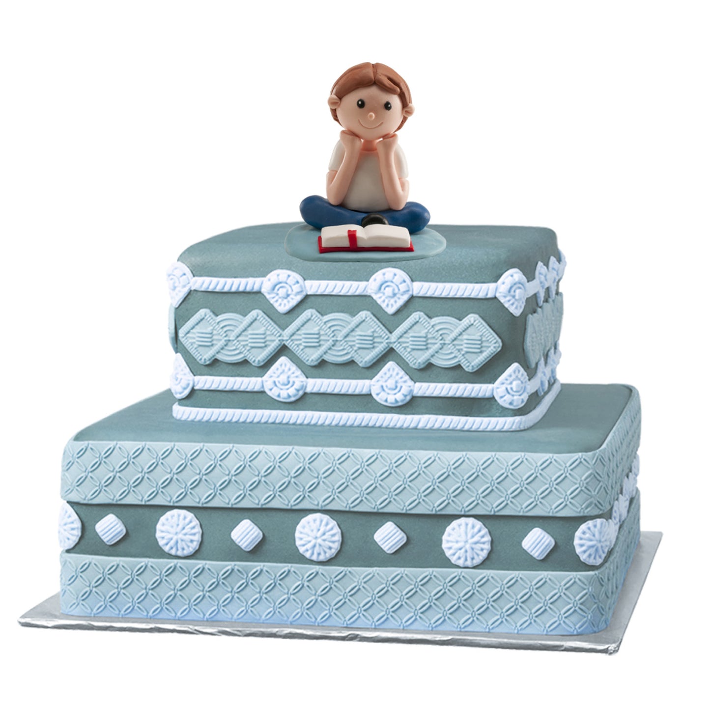 NIÑO COMUNION LEYENDO BIBLIA CLAY 8CM