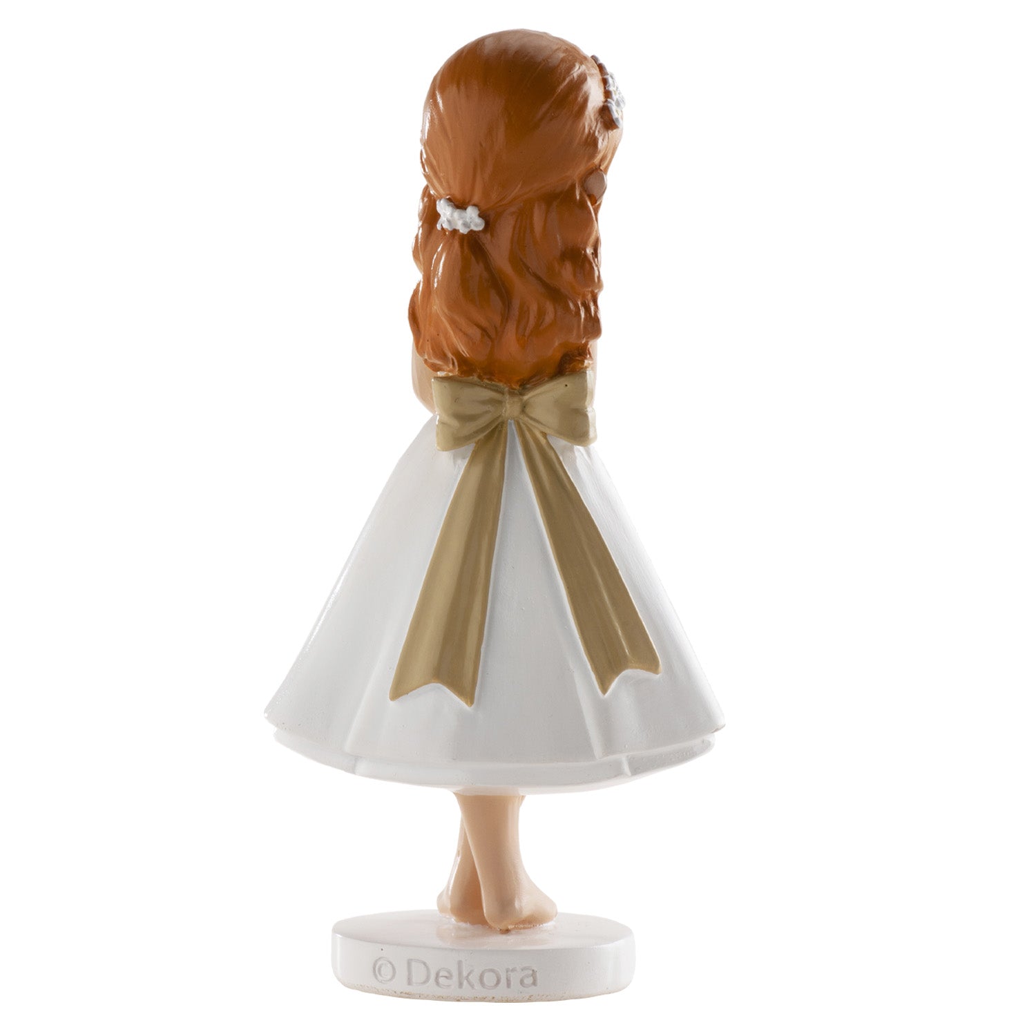 FIGURA TARTA COMUNIÓN NIÑA DESCALZA 13CM