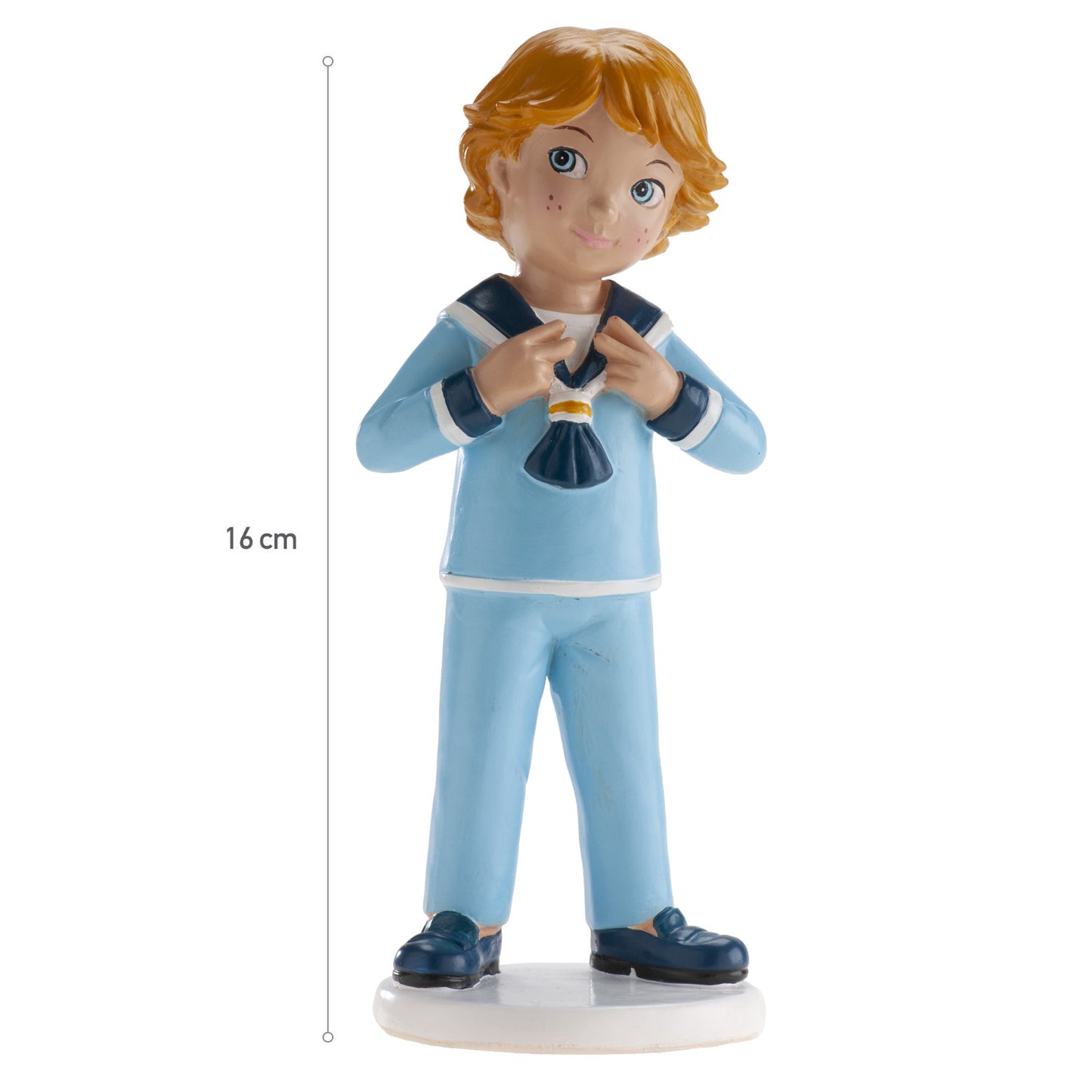FIGURINE GÂTEAU COMMUNION GARÇON BORJA 16CM
