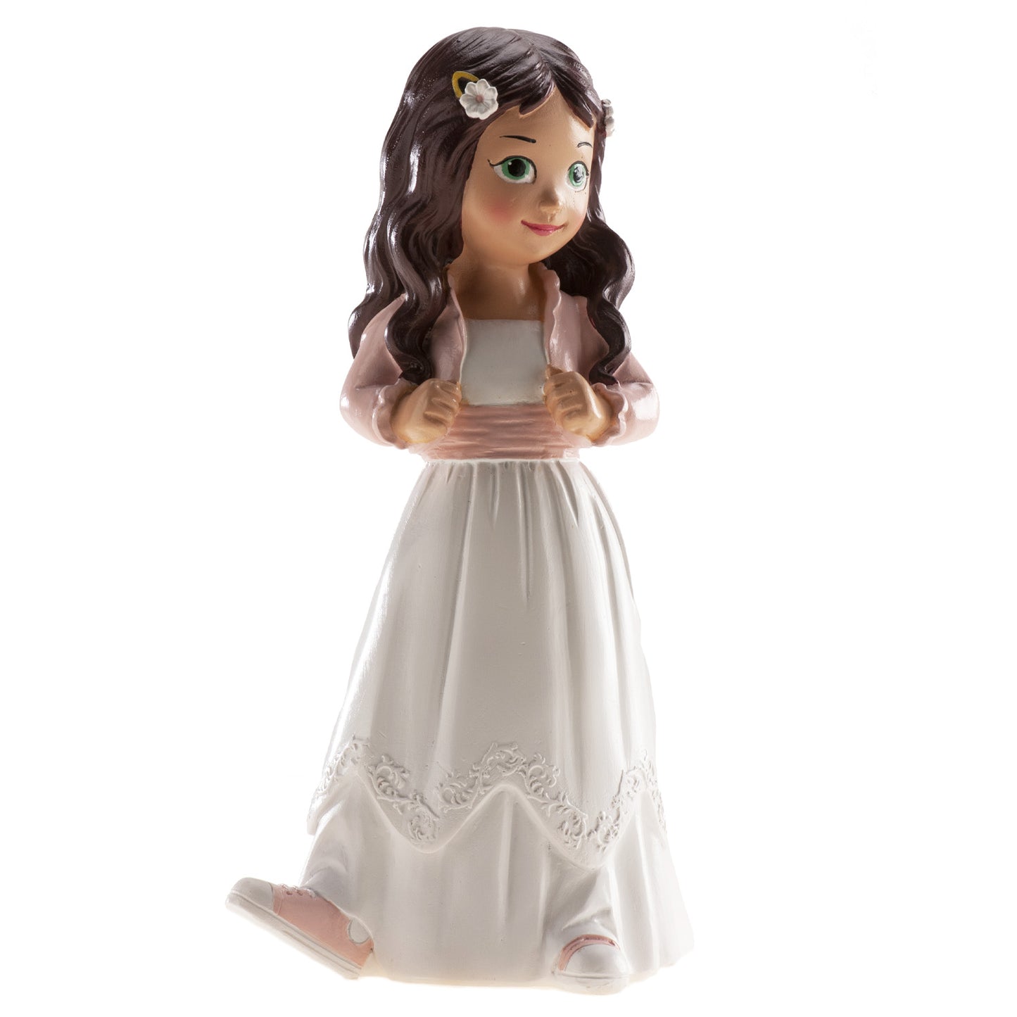 MENINA BOLO COMUNHÃO JAQUETA 15,6CM