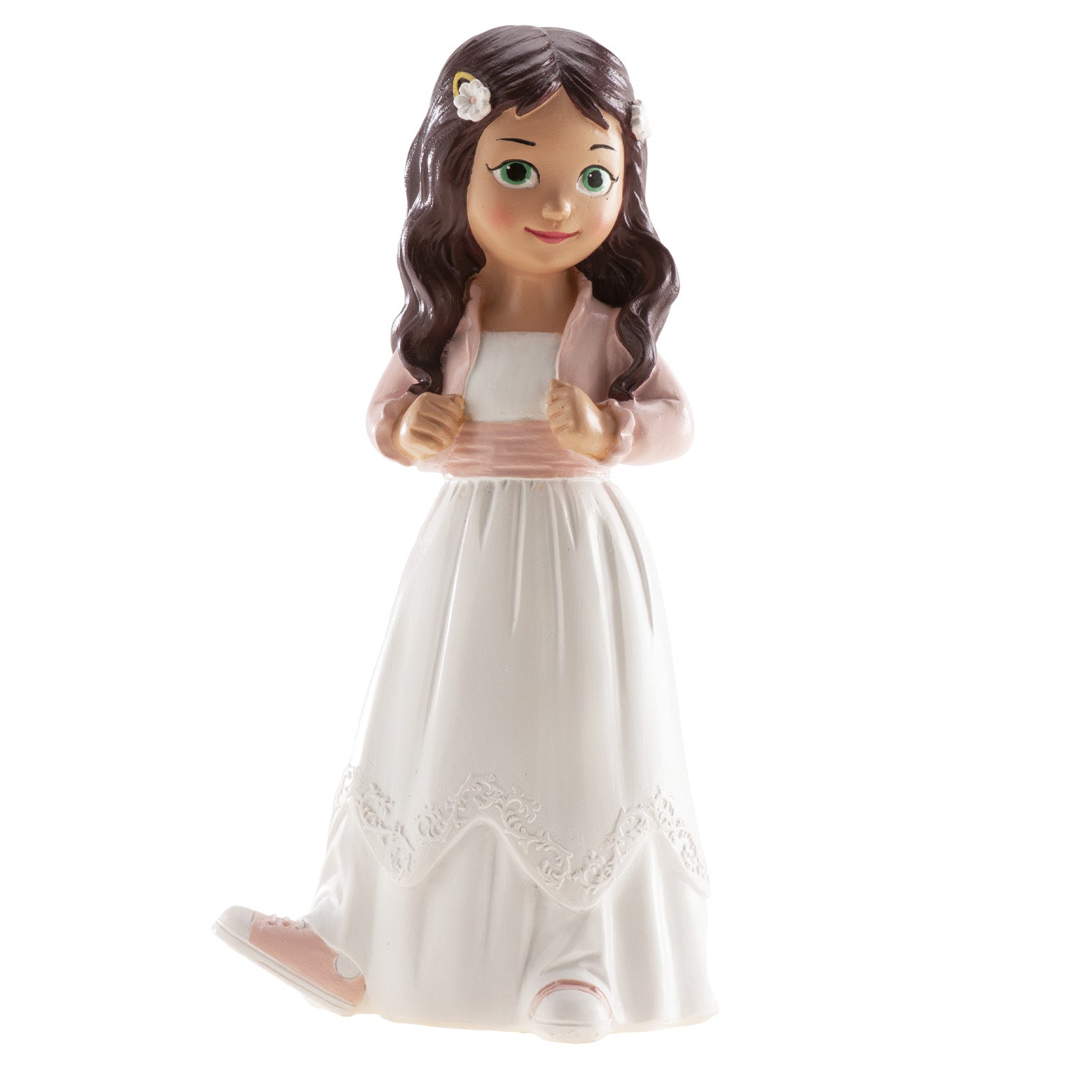 MENINA BOLO COMUNHÃO JAQUETA 15,6CM