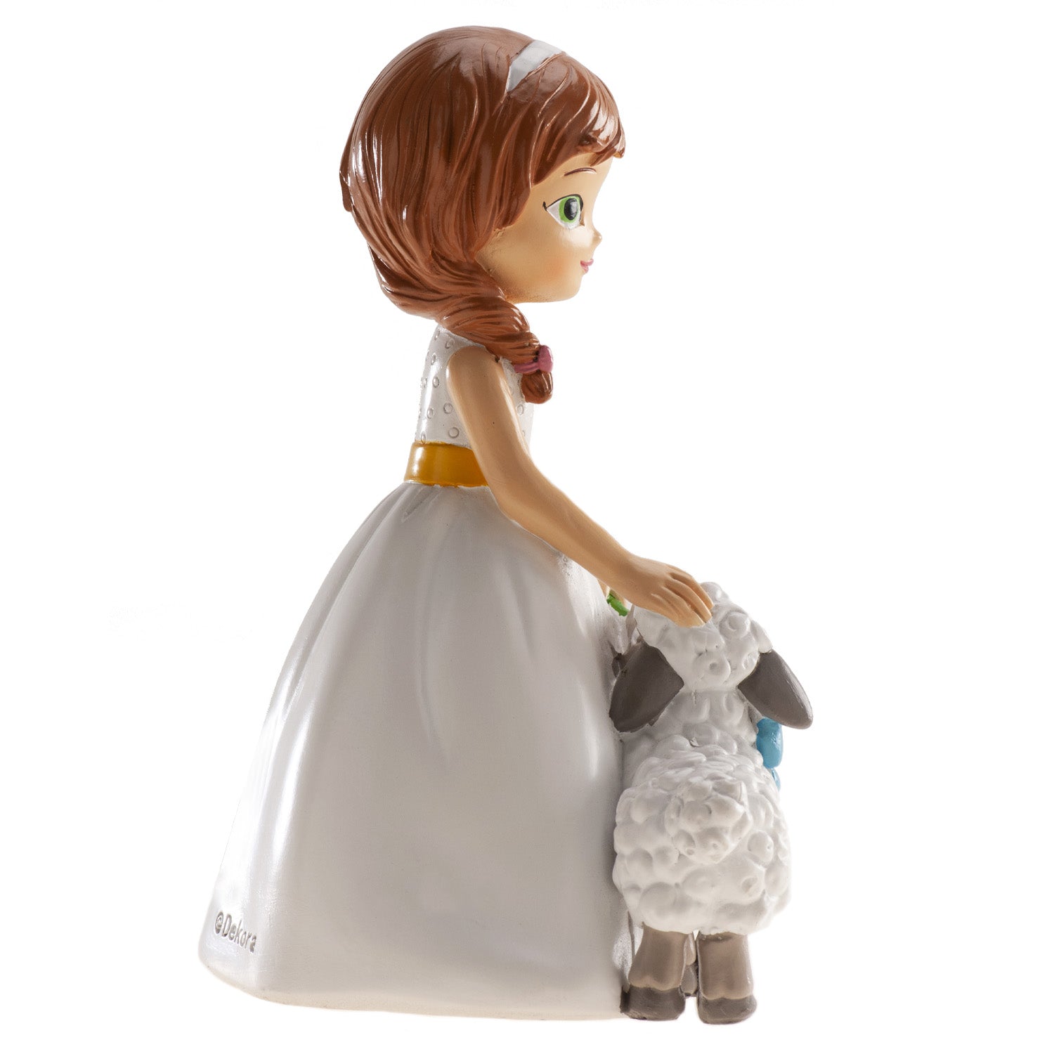 MENINA BOLO COMUNHÃO OVELHA 16CM