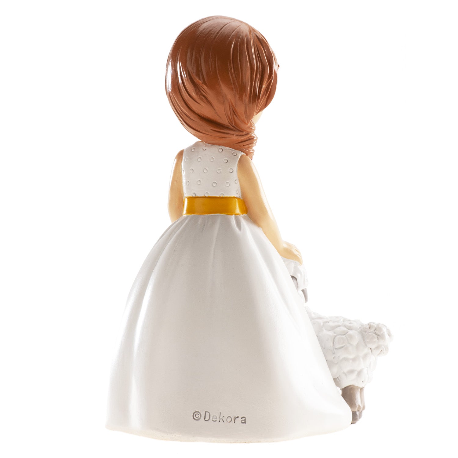 MENINA BOLO COMUNHÃO OVELHA 16CM