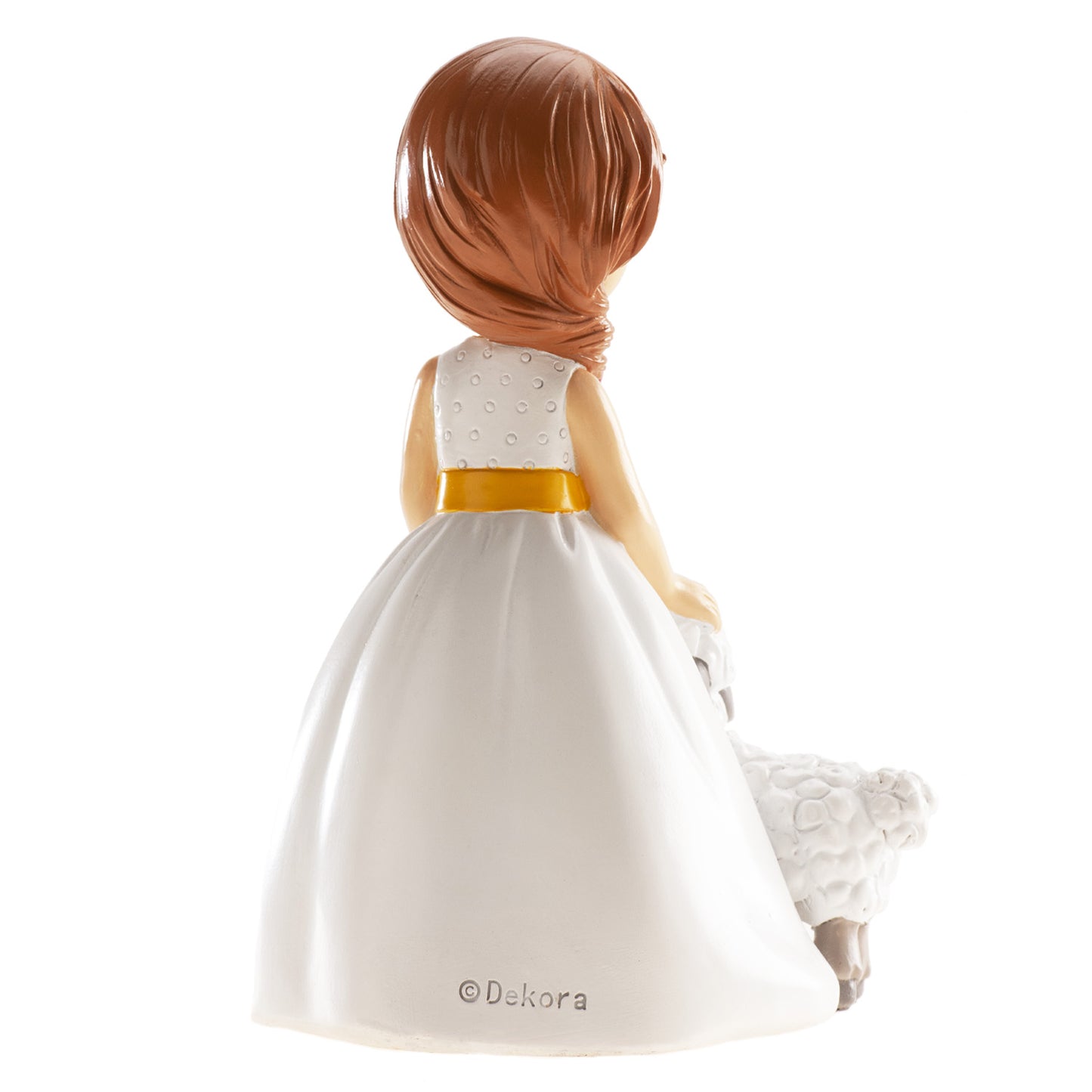 MENINA BOLO COMUNHÃO OVELHA 16CM