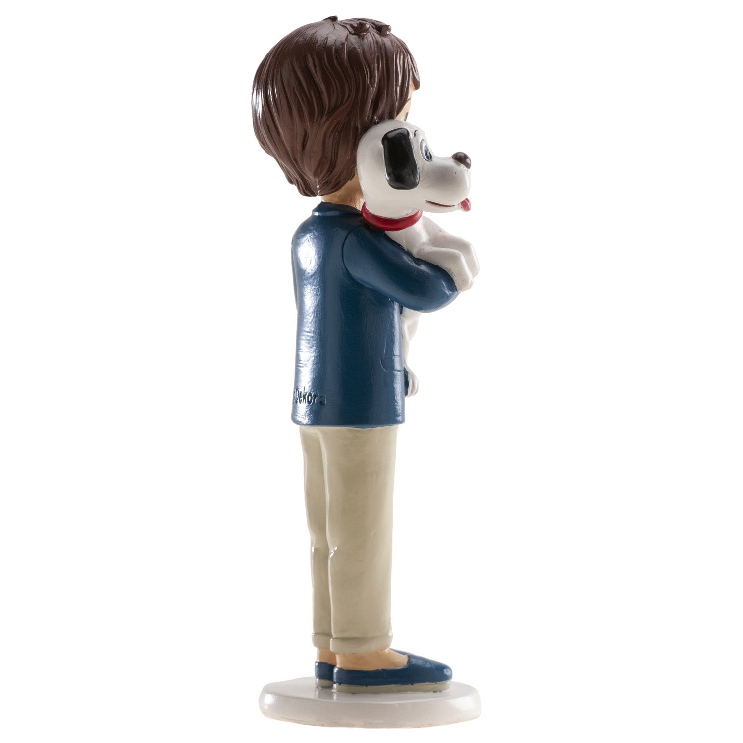 GARÇON COMMUNION AVEC CHIEN 16,5CM