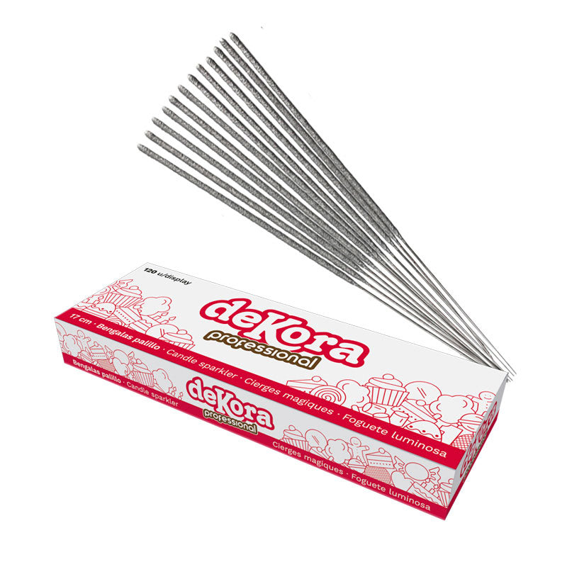 BOX 120 CANDLE SPARKLER 17 CM