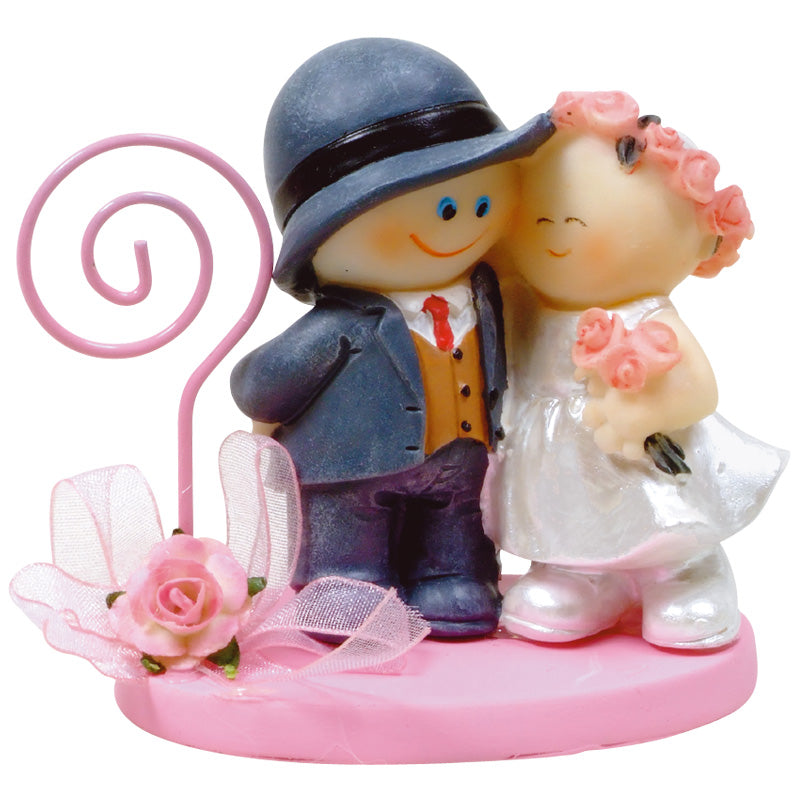 PAREJA NOVIOS CON CLIP EN ESPIRAL 8cm