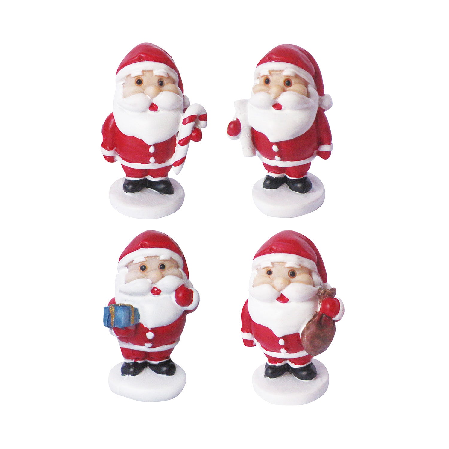 SANTA CLAUS 3D KING'S CAKE RESIN FIGURINES 3-3.5CM