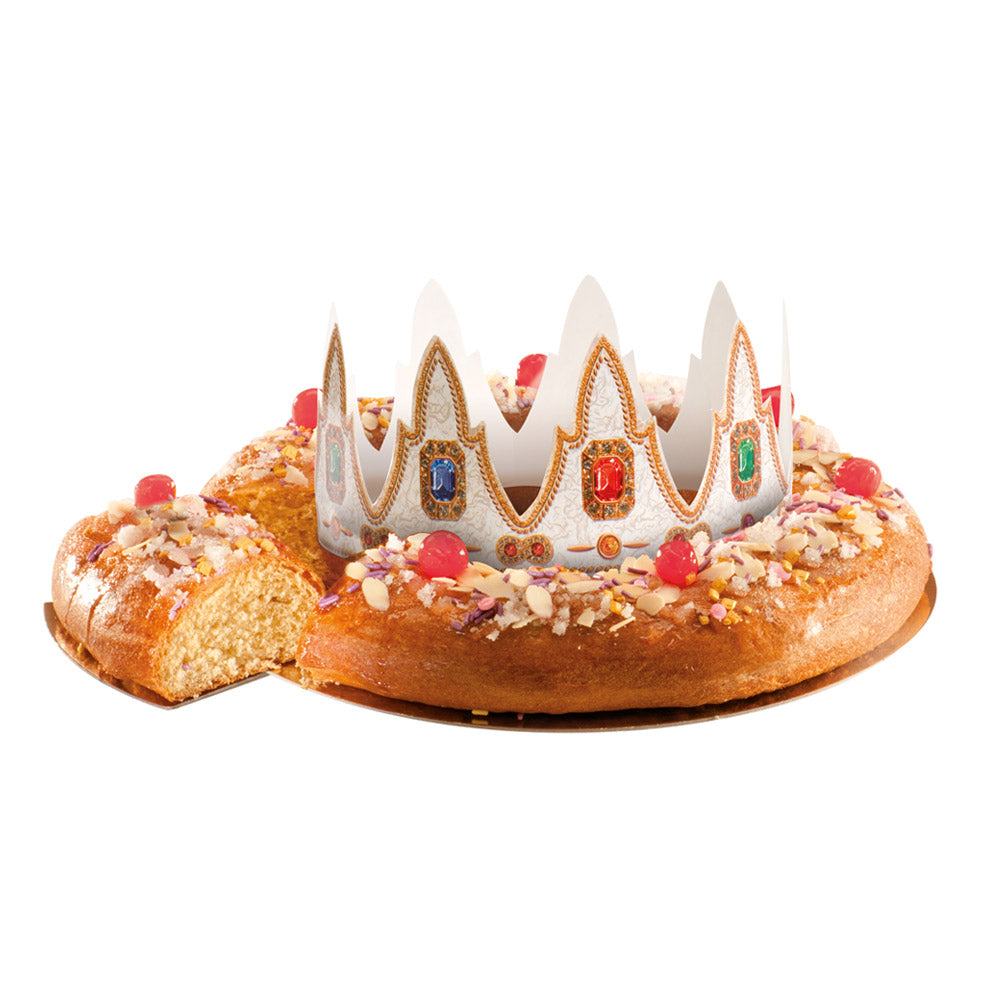 CORONA DE REYES CON DIAMANTES 50X5CM